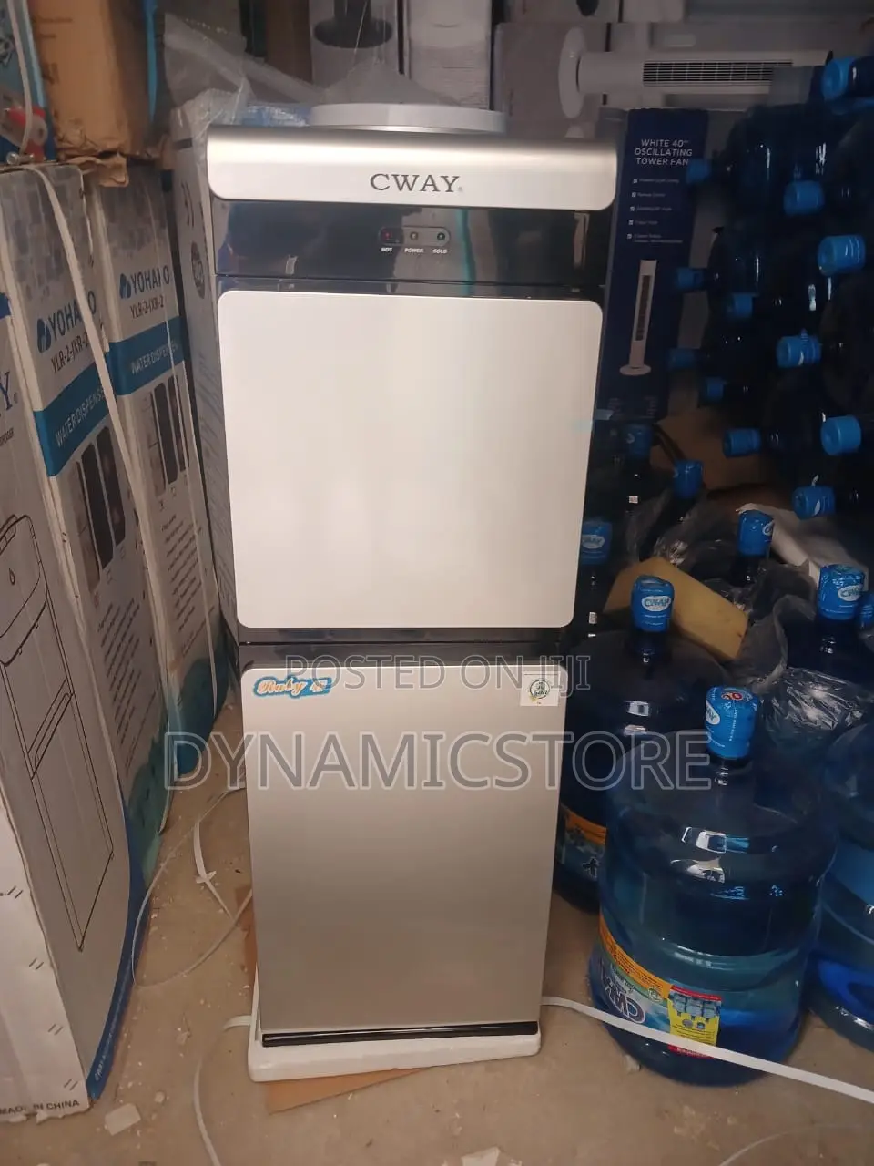Cway Water Dispenser With Fridge And Freezer