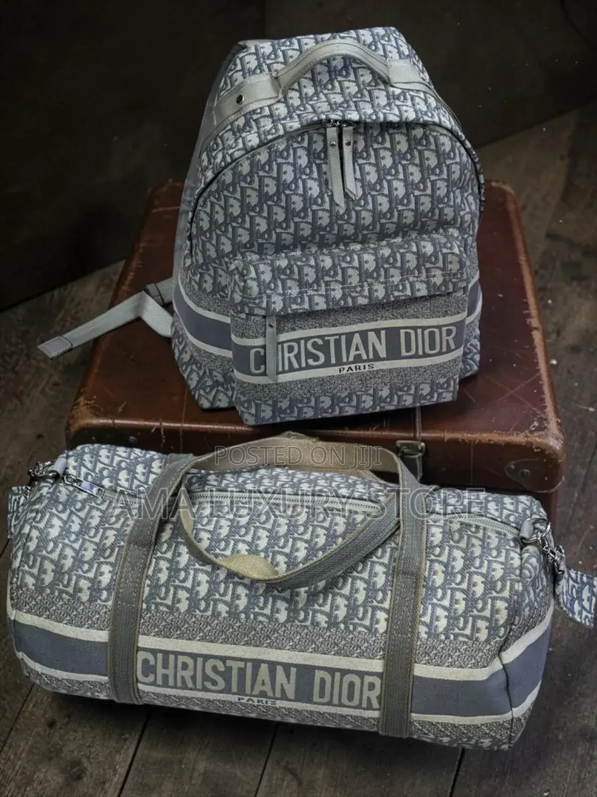 Burberry/Christian Dior Luxury Bag Pack/Duffle Bags Set