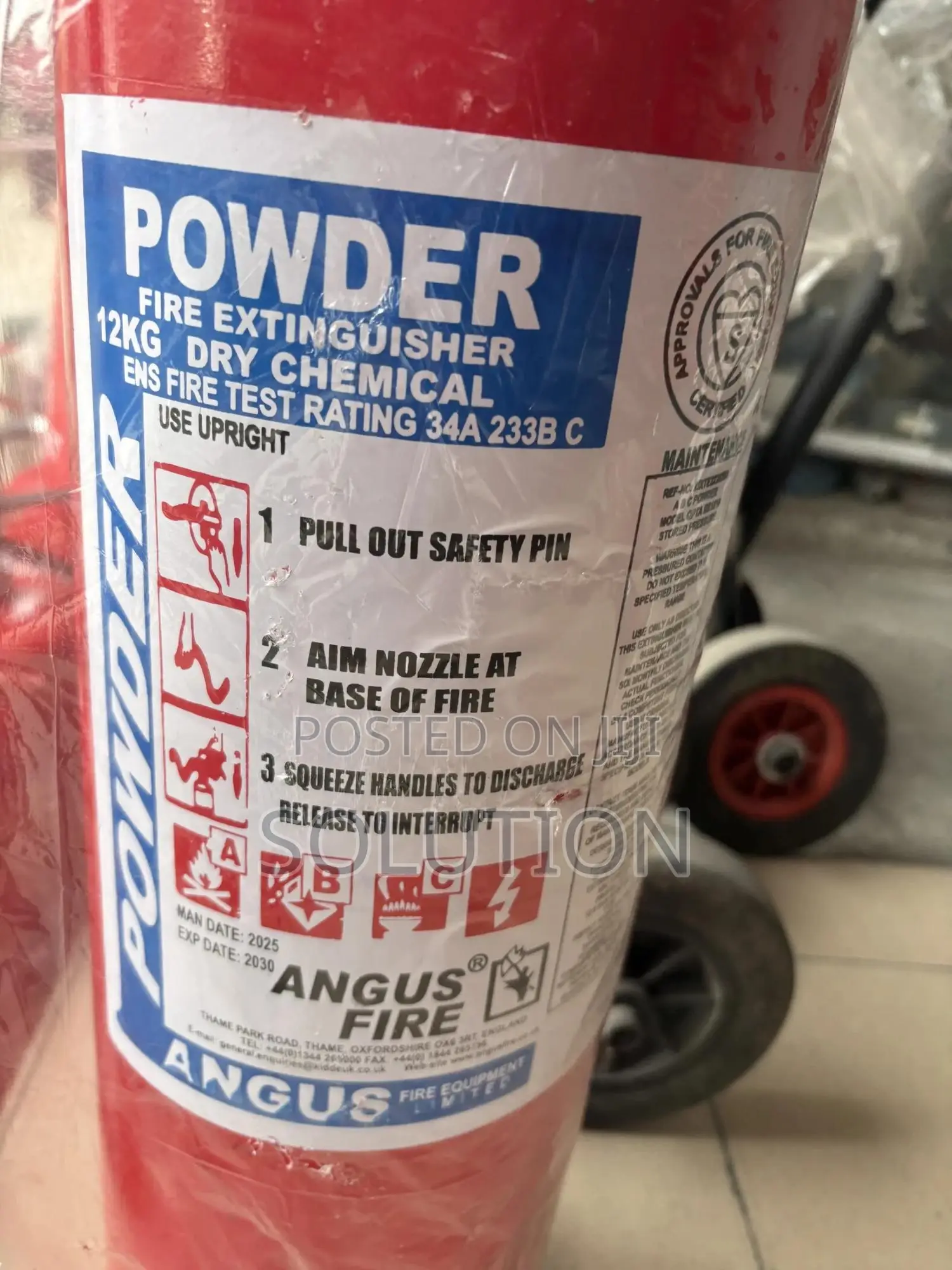 Powder Fire Extingüisher 12kg Dry Chemical