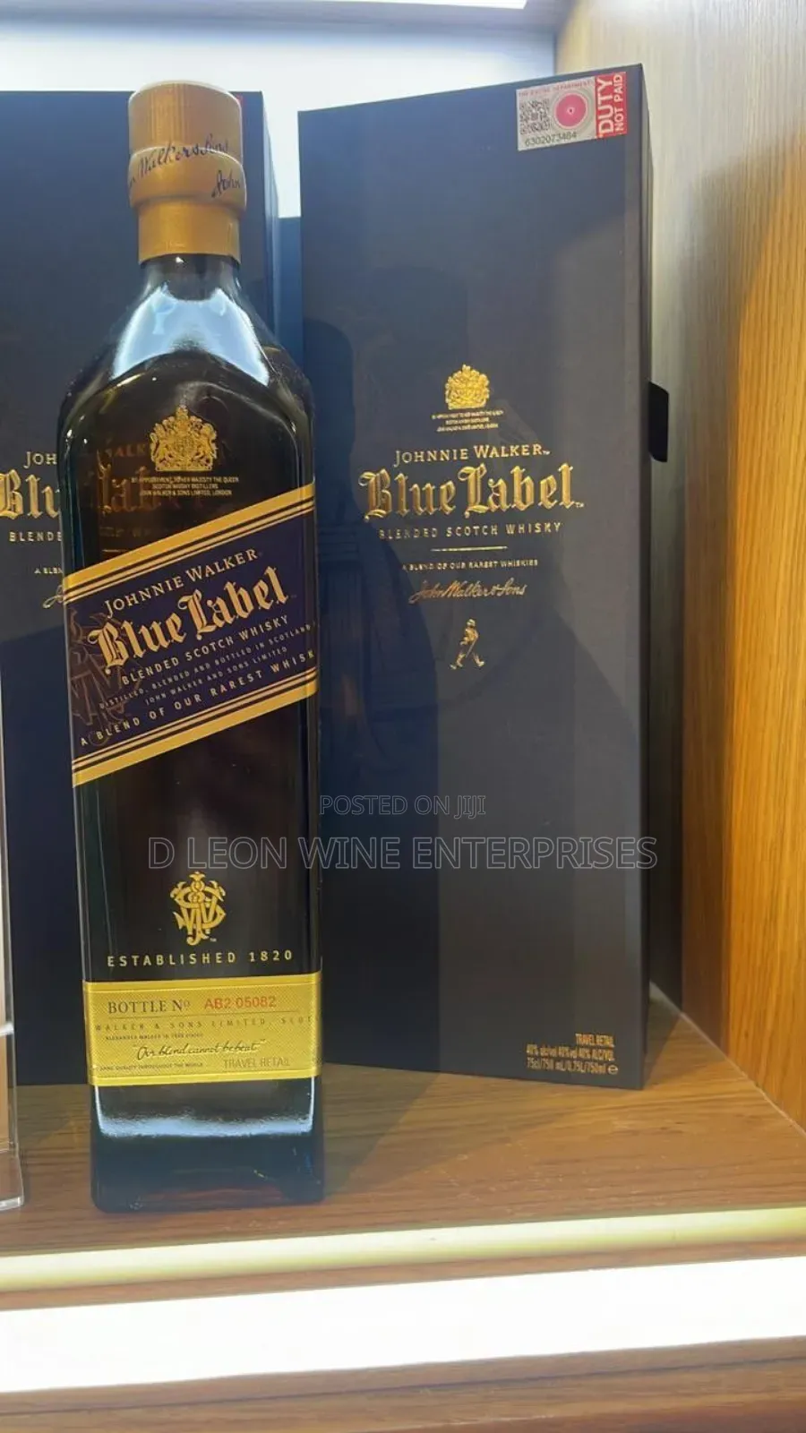Blue Label Packet Cartoon by ( 12 Bottles )
