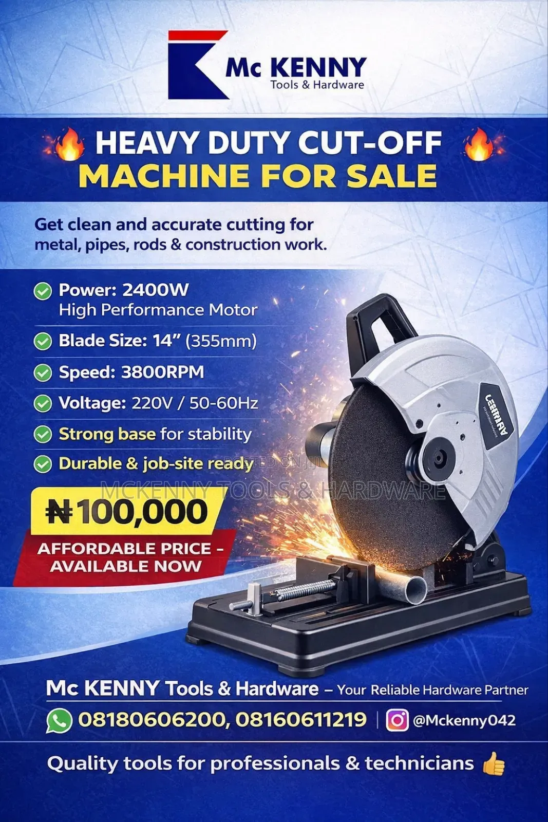 Heavy Duty Cut-off Machine For Sale 🔥