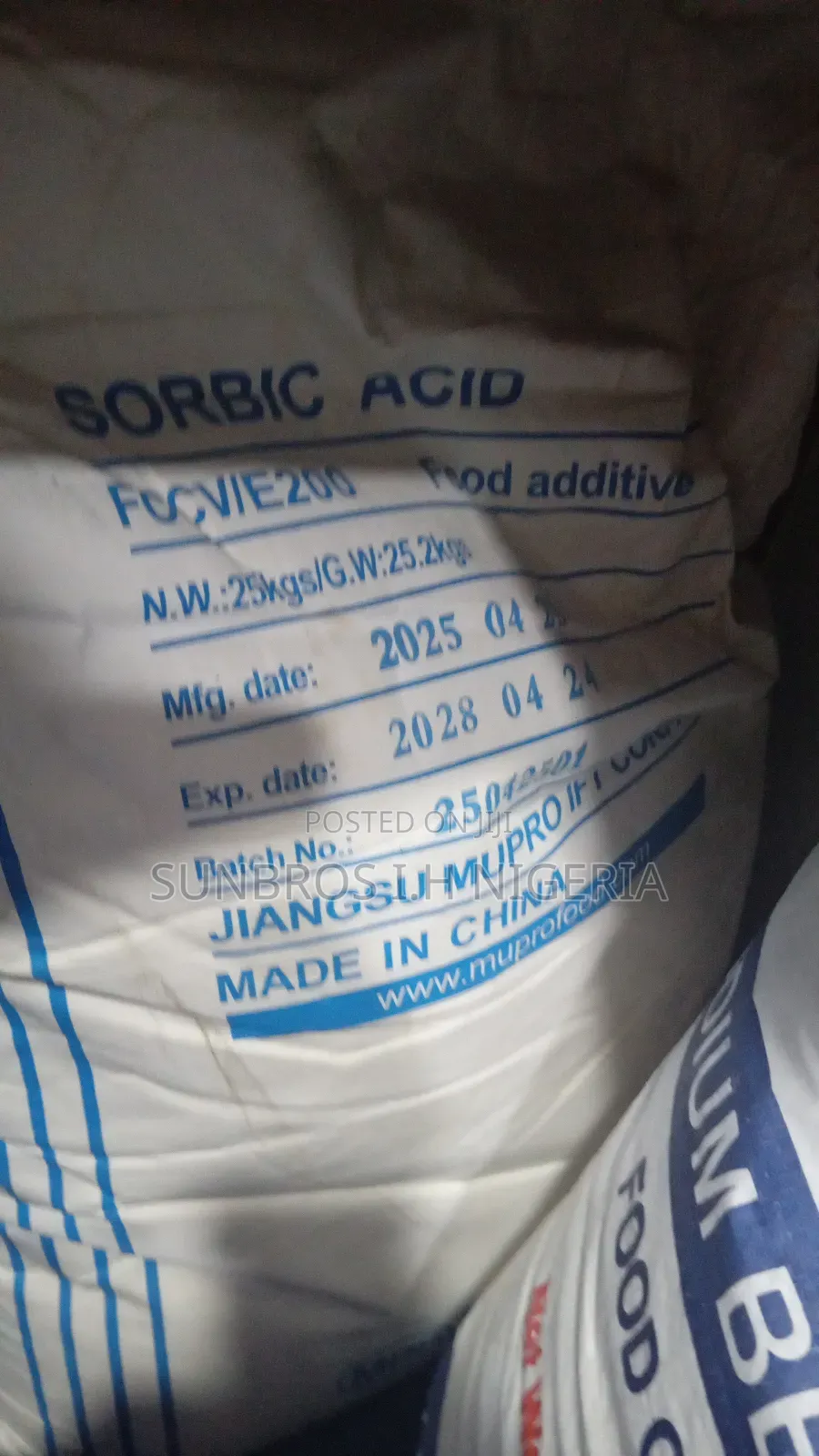 Sorbic Acid 25kg