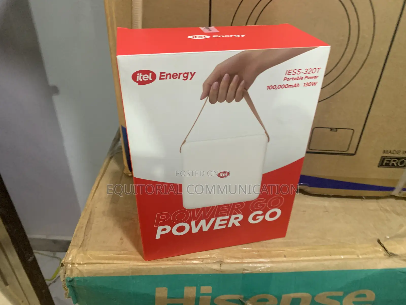 Itel Energy Iess-320t Solar Powered Portable Energy Backup