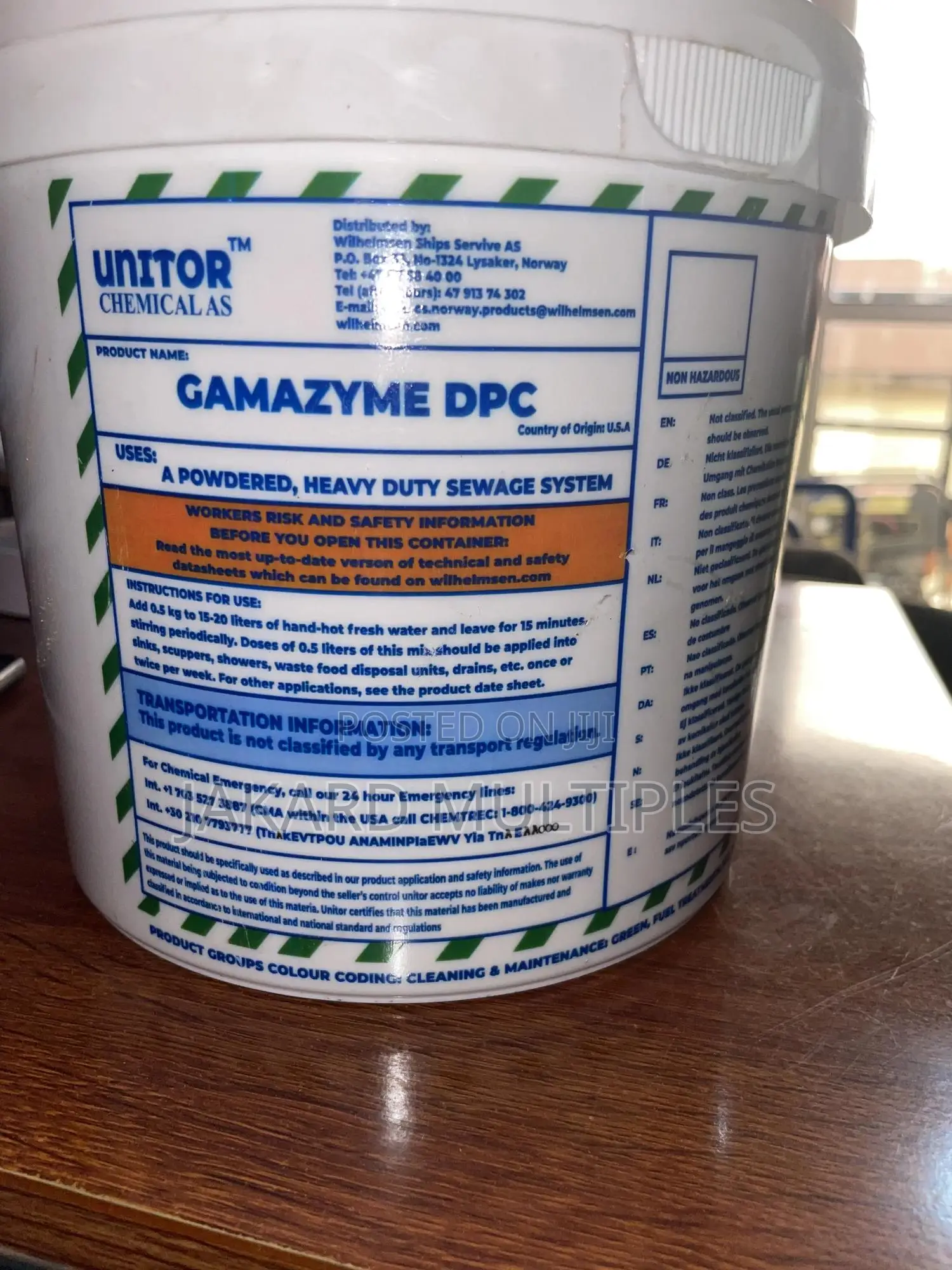 Unitor Gamazyme DPC Chemical