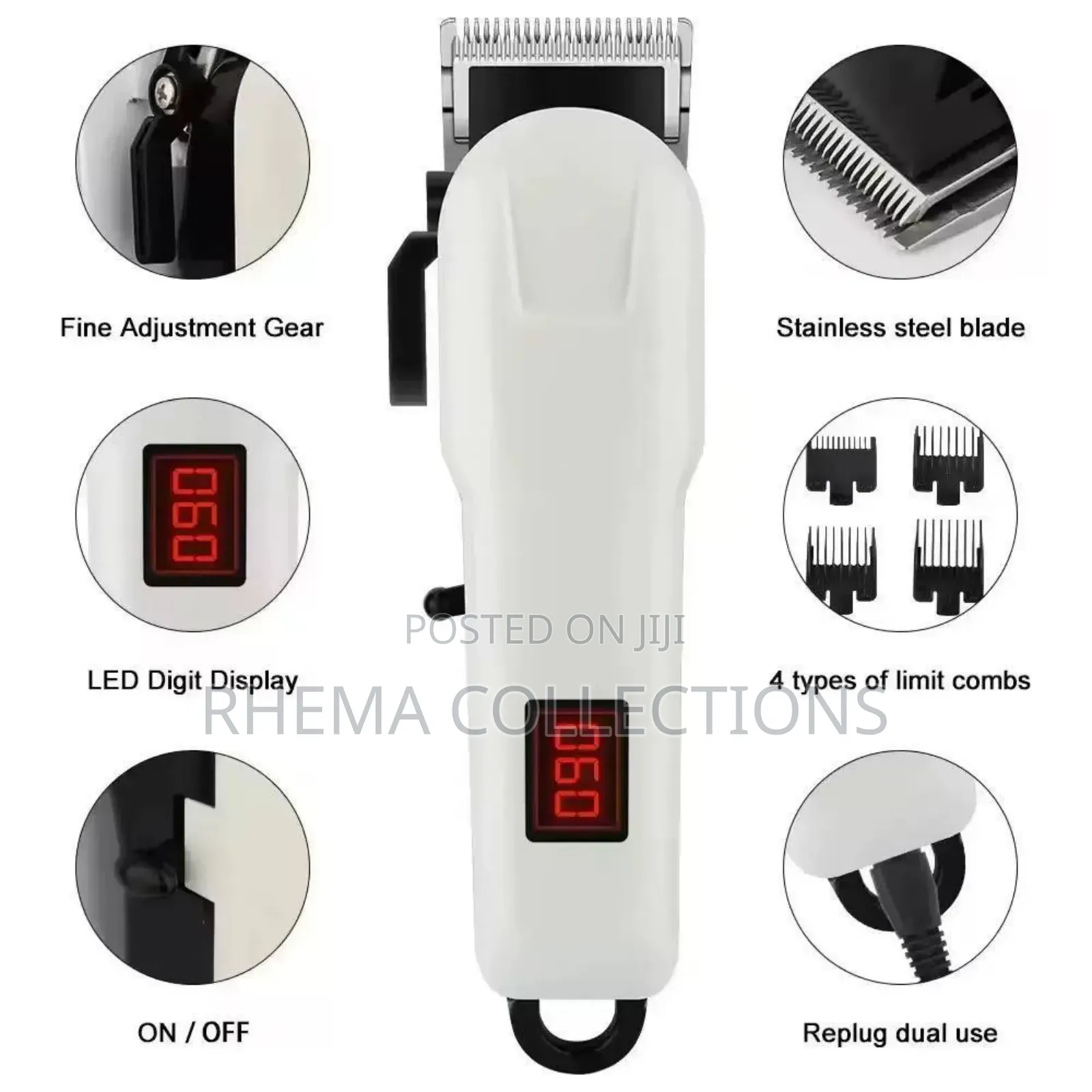 High Quality Professional Rechargeable Hair Clipper