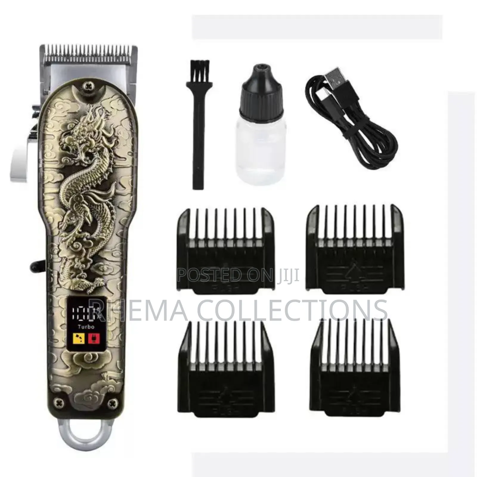 Golden Rechargeable Professional Hair Clipper