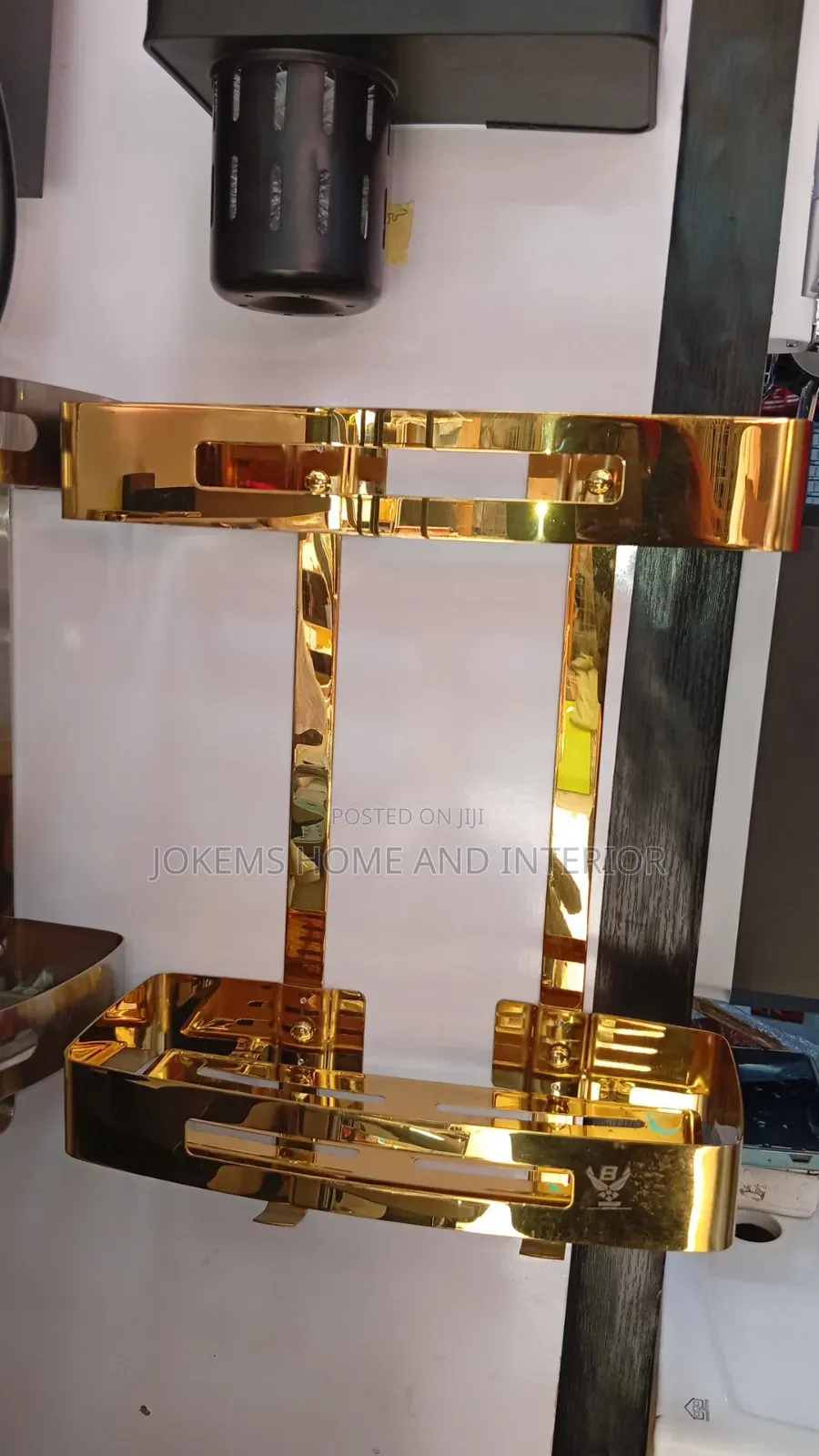 Gold Straight Storage Shelf