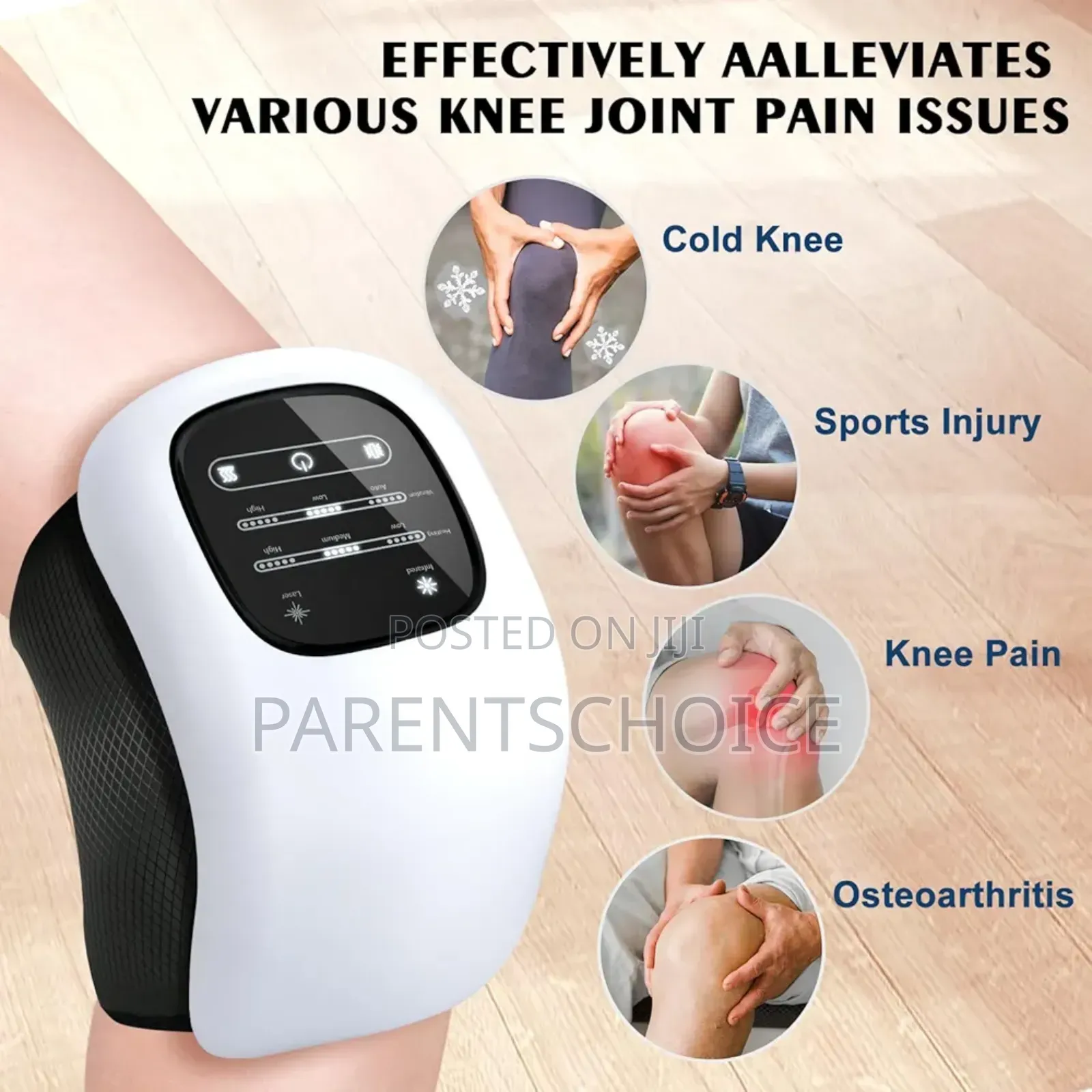 Cordless Knee Massager With and Vibration for Pain Relief