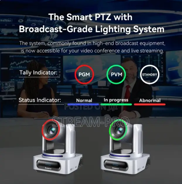 Tenveo Tevo-Vx20m Ndi|Hx Ai-Tracking 20x Optical Zoom PTZ Camera