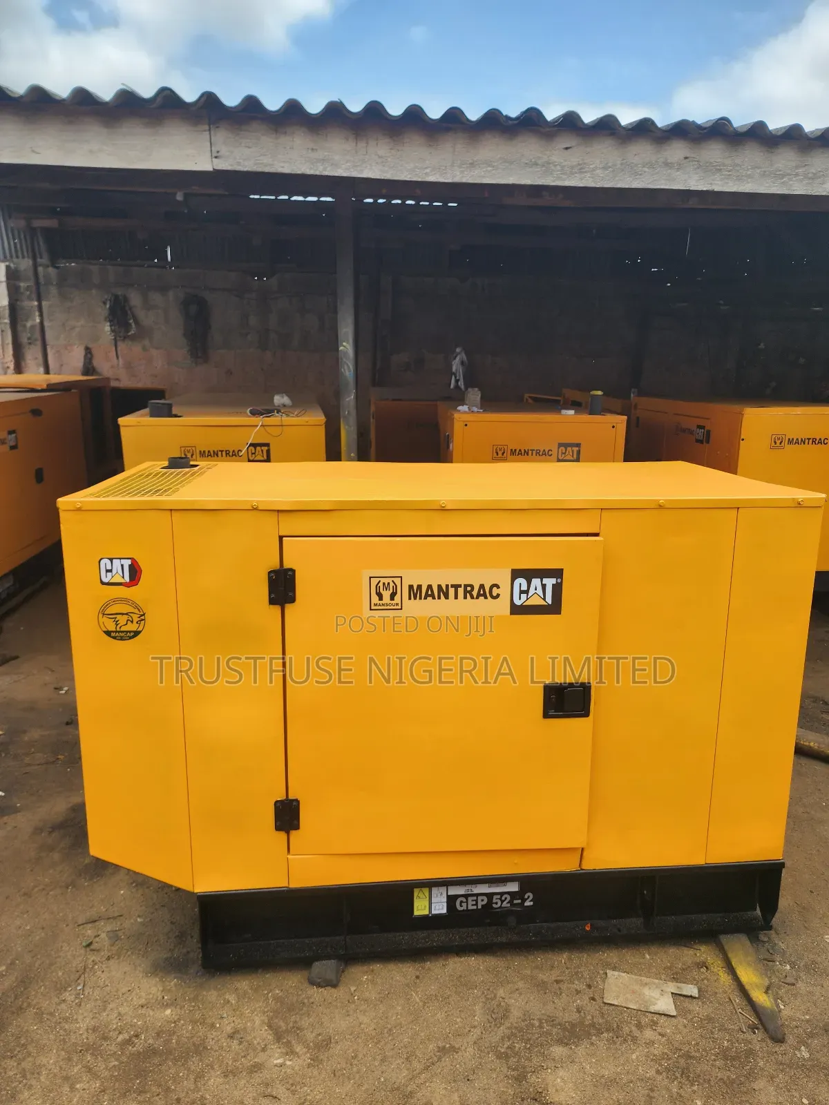 50kva Mantrac Cat Super Portable Ecoplus Uk Perkins Soundproof