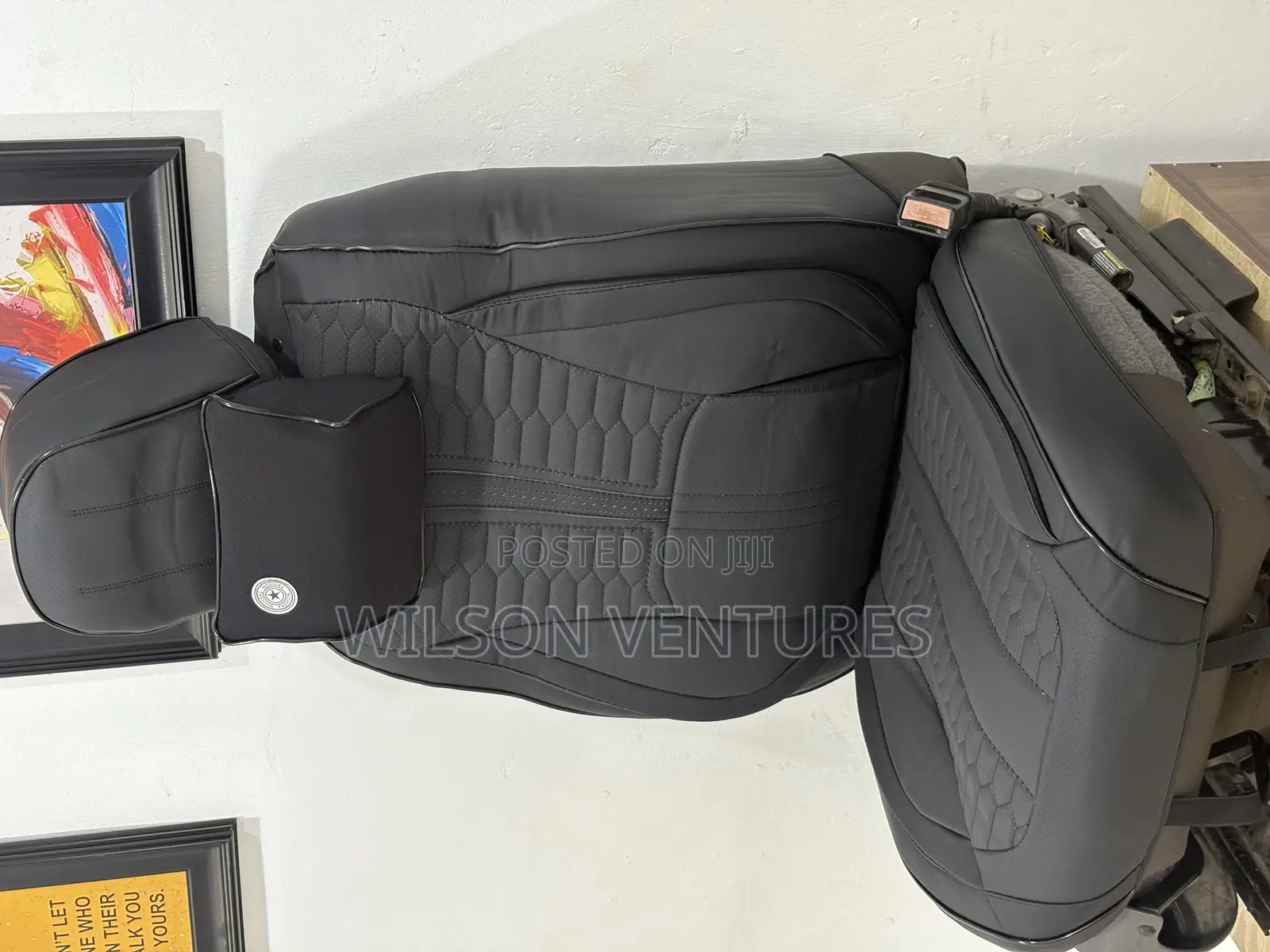 High Quality Plain Black Universal Car Seat Cover