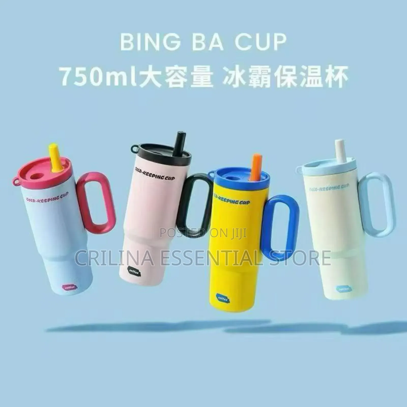 Bingba 710ml Stainless Steel Large Capacity Thermos Cup (Souvenir)