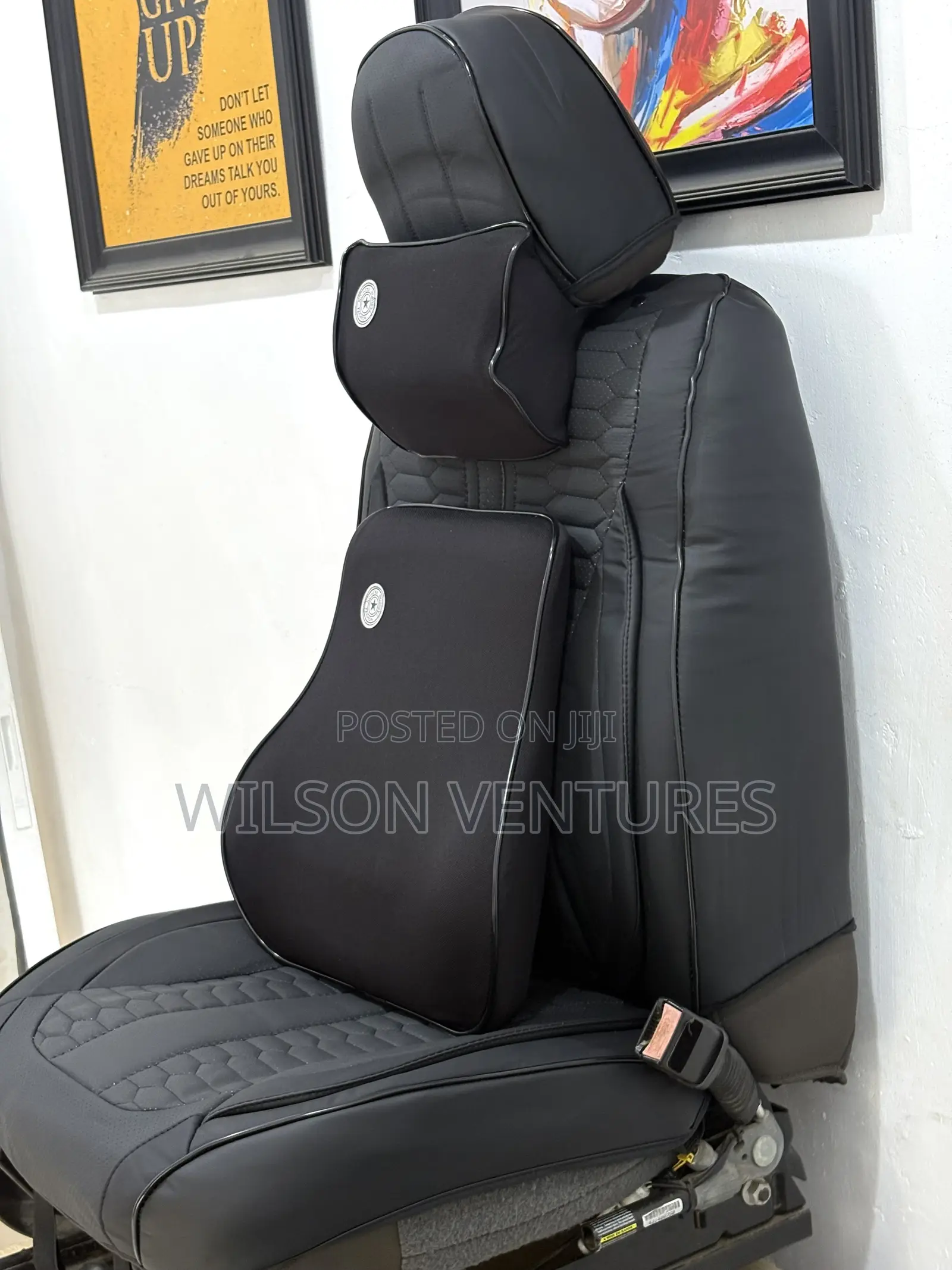 High Quality Plain Black Universal Car Seat Cover