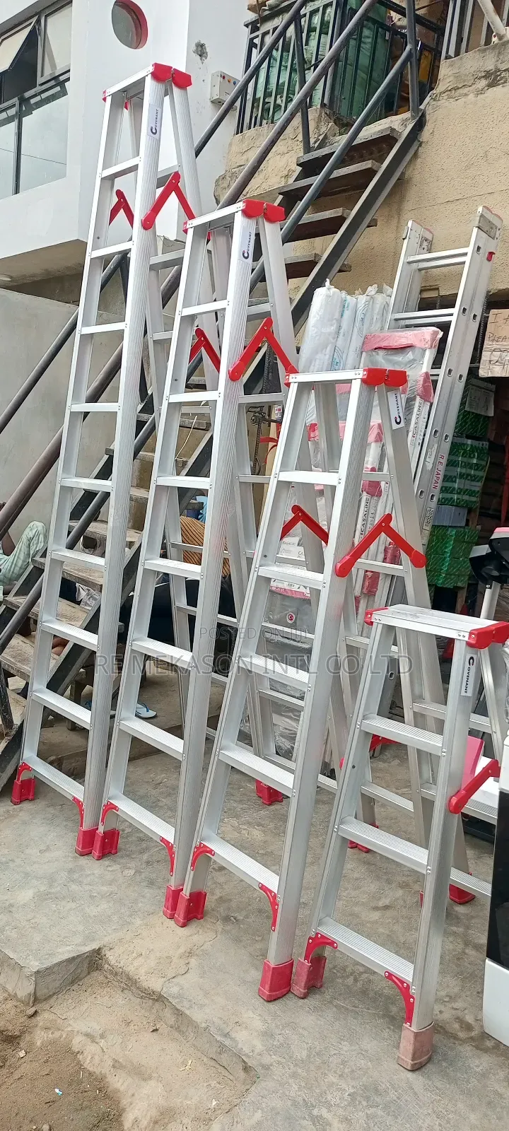 10steps (3metres) Double Sided Trestle (A) Aluminium Ladder
