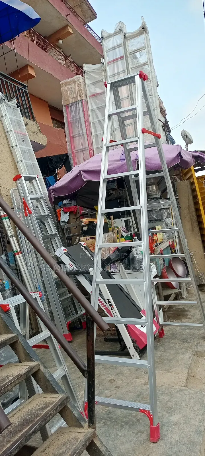 10steps (3metres) Double Sided Trestle (A) Aluminium Ladder