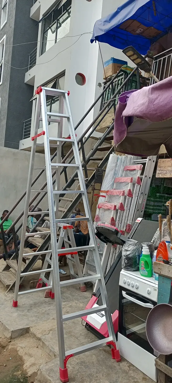 10steps (3metres) Double Sided Trestle (A) Aluminium Ladder