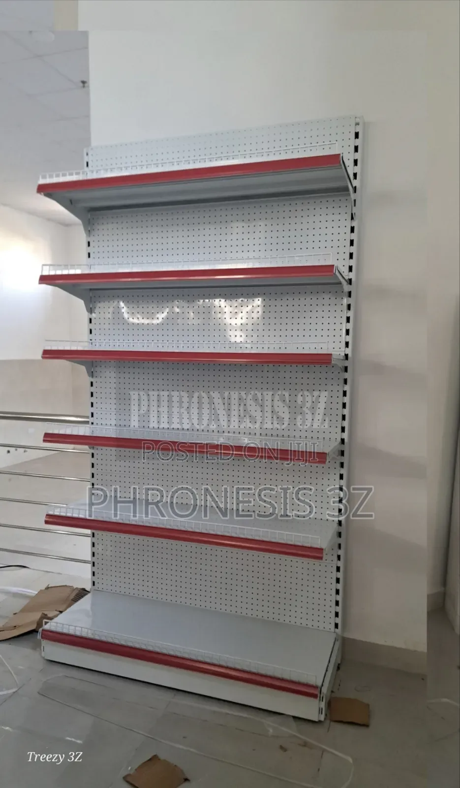 4ft Single Sided Supermarket Shelf (6 Steps)
