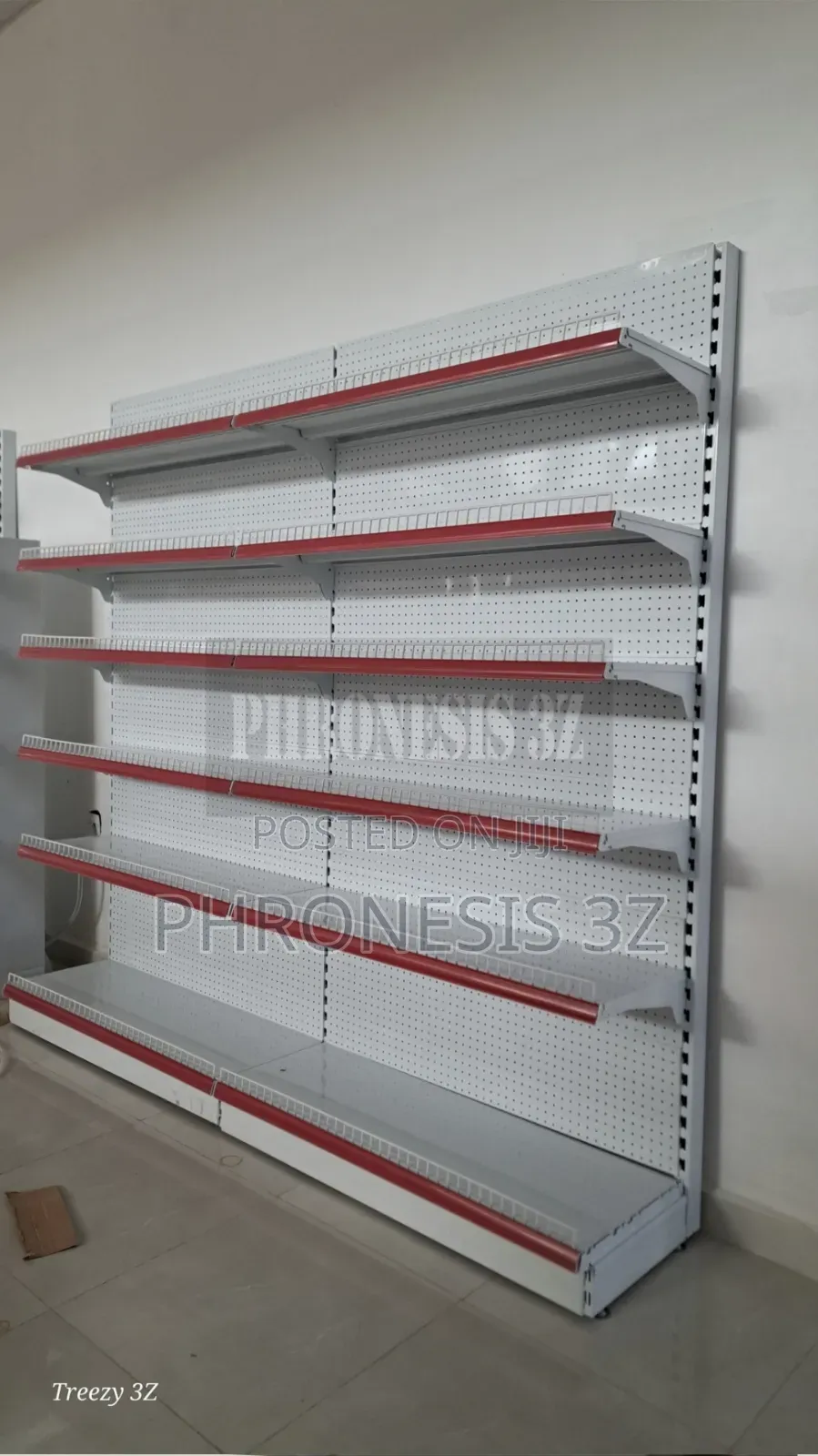 4ft Single Sided Supermarket Shelf (6 Steps)