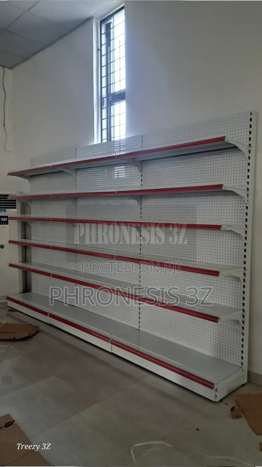 4ft Single Sided Supermarket Shelf (6 Steps)