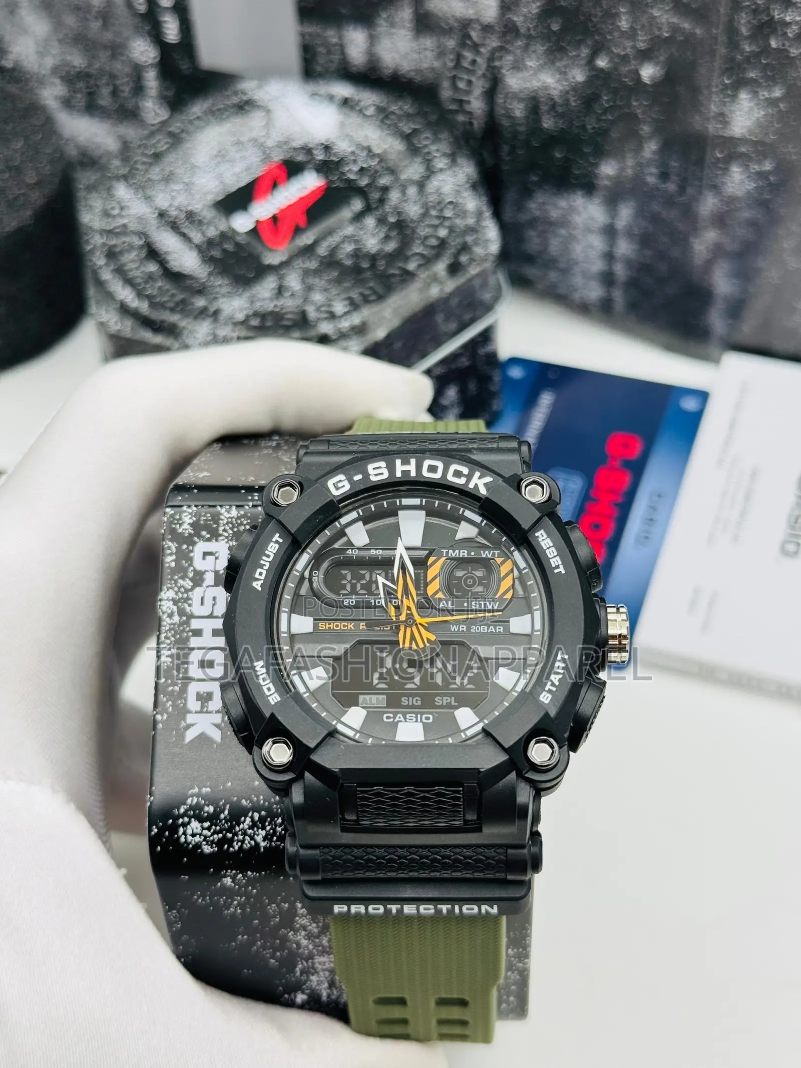 Ga-900 Casio G-Shock Rubber Strap Wristwatch