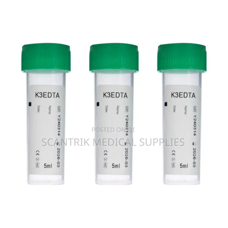 Plain Non-Vacuum Laboratory Test Tube for Blood Samples