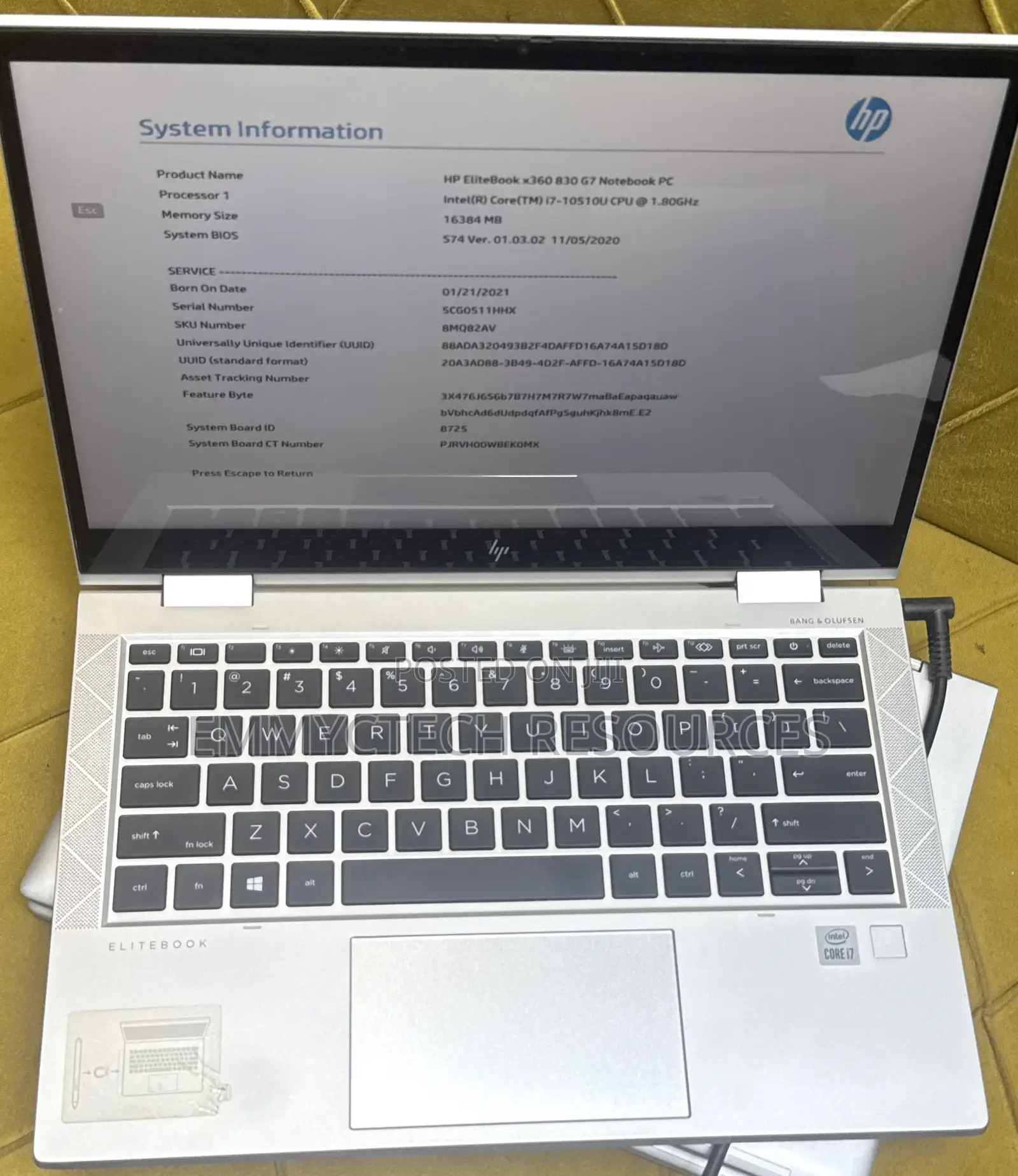 Laptop HP EliteBook 830 G7 16GB Intel Core i7 SSD 512GB