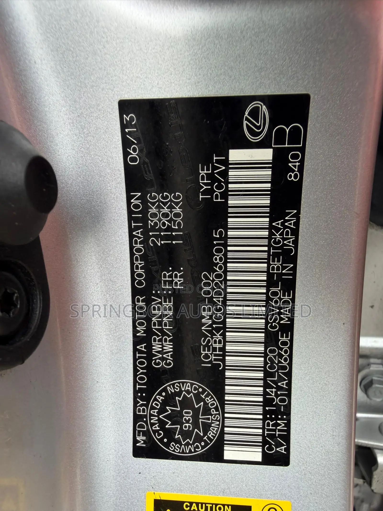 Lexus ES 350 FWD 2014 White