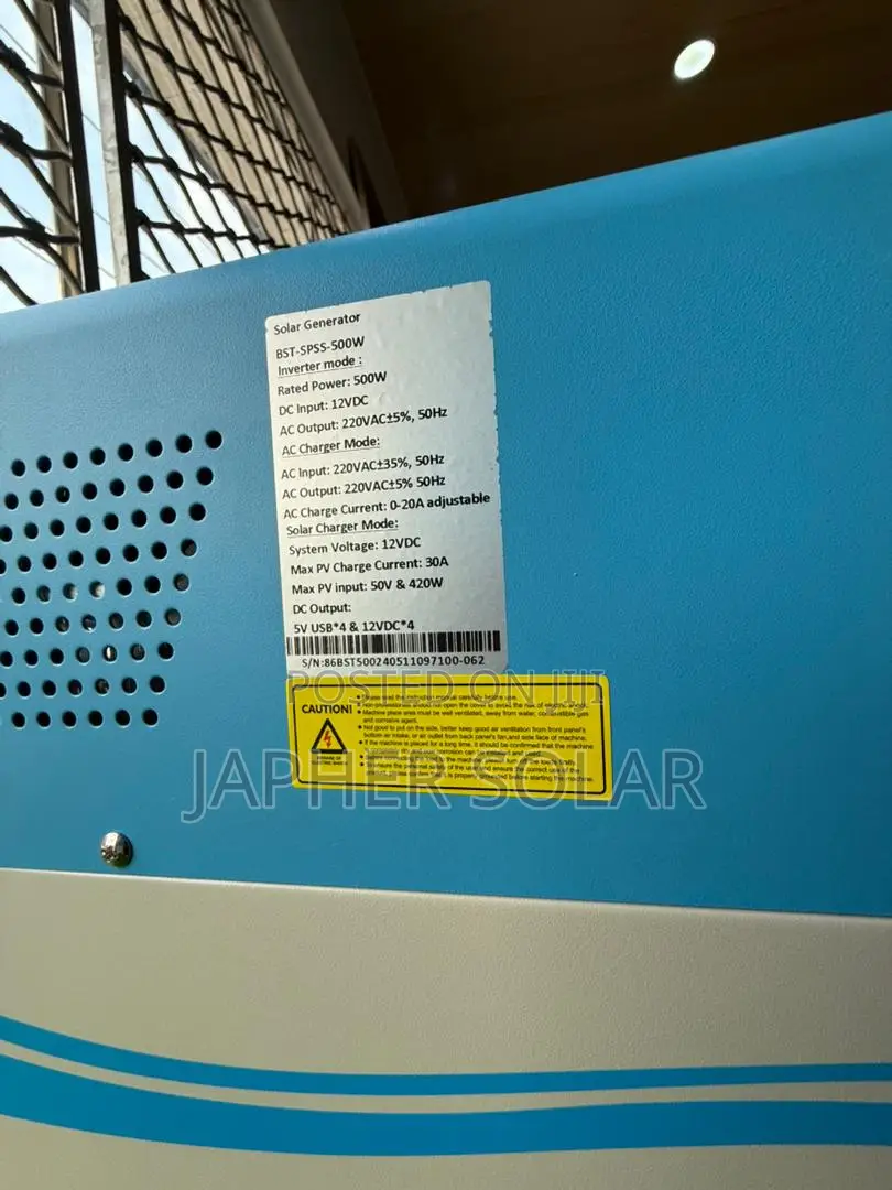 500w Solar Generator, 1.8kwh Lithium Battery