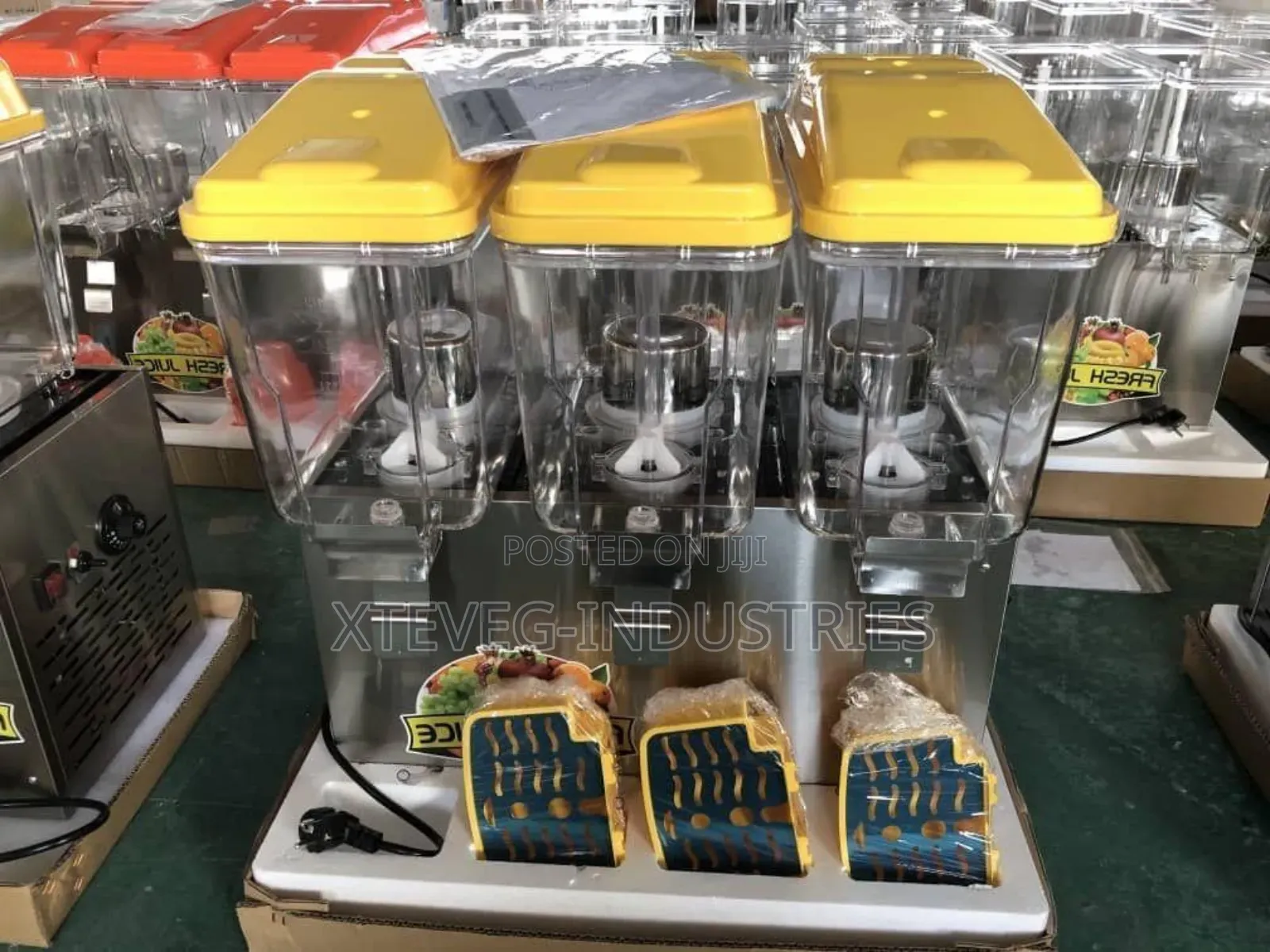 Commercial 3-Chamber Juice Dispenser
