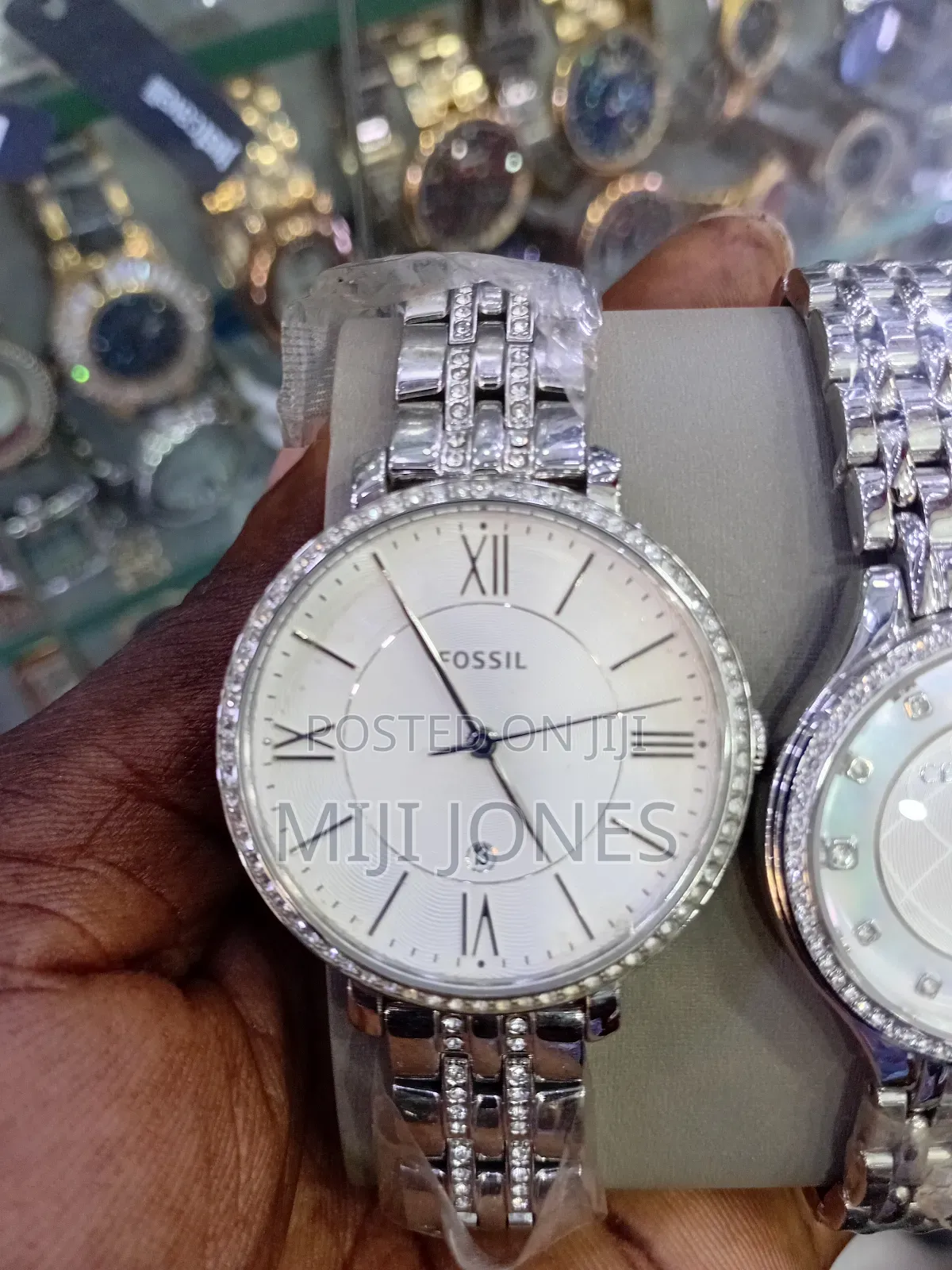 "His & Hers Elegance: Fossil & Cerruti 1881 Silver Watches"