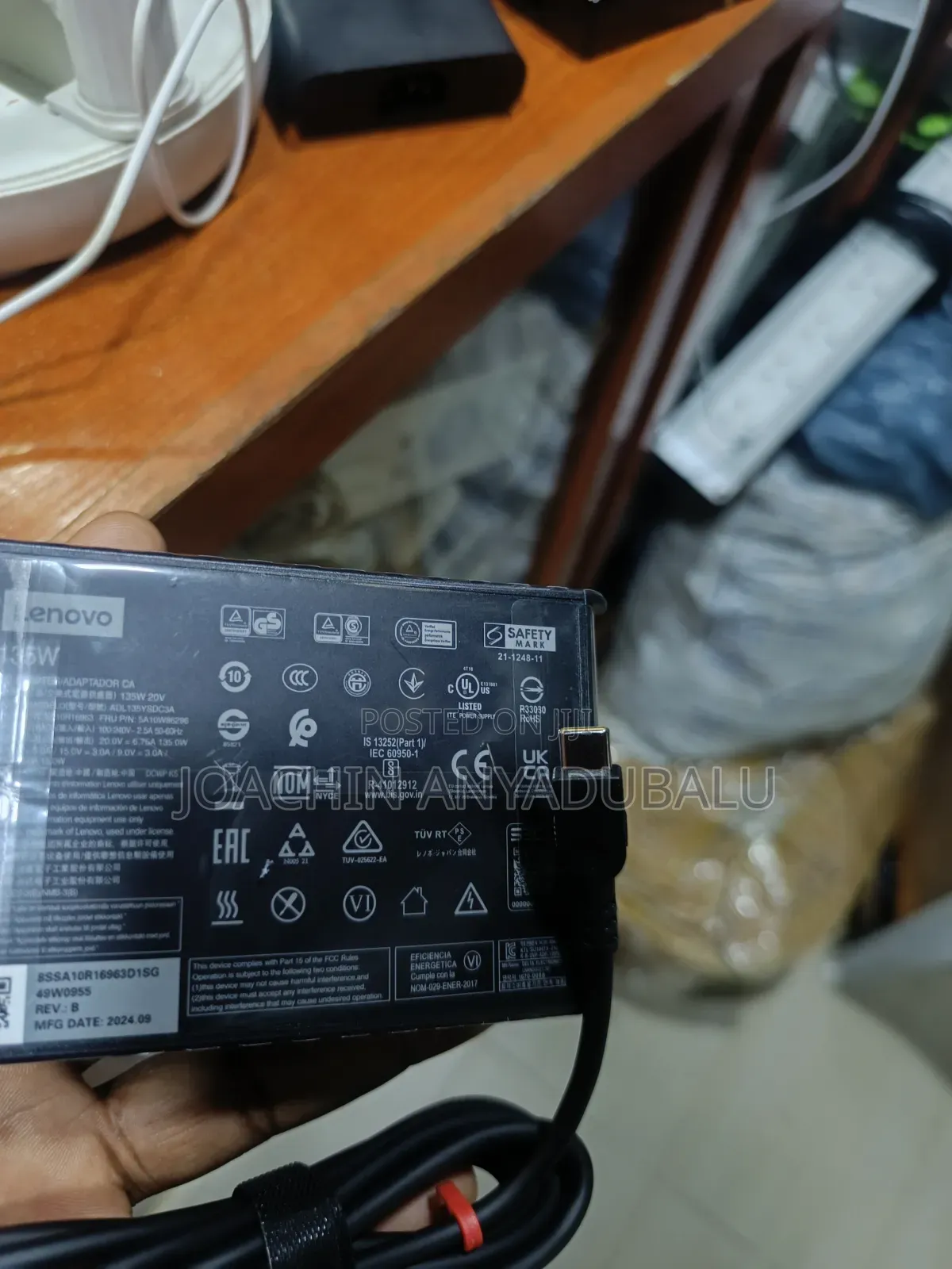 Lenovo Laptop Charger 135w Watts 20v-6.75a Follow Come Charger