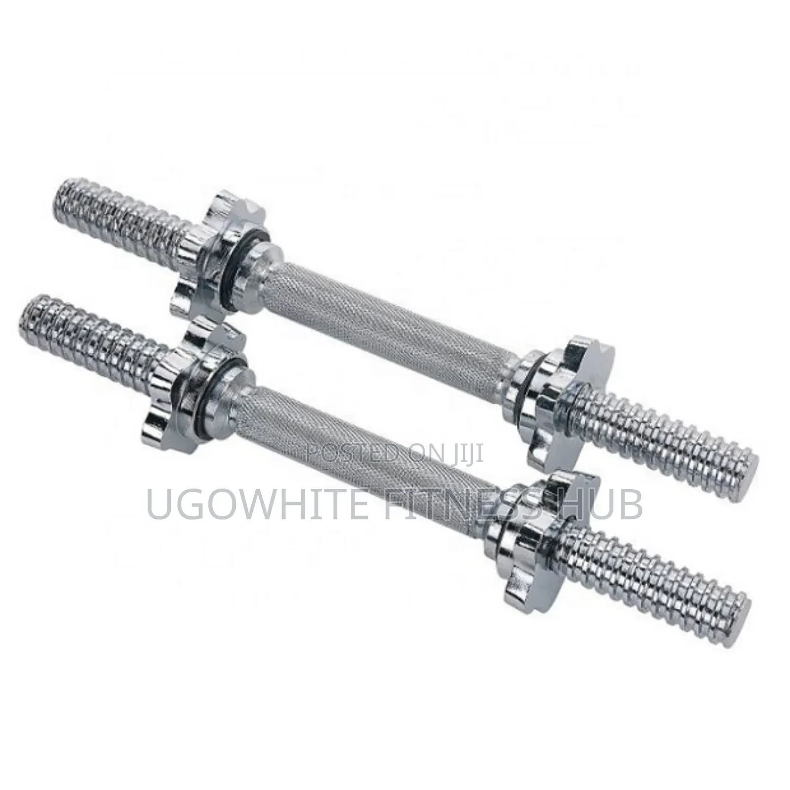 14-Inch Chrome Dumbbell Bars.