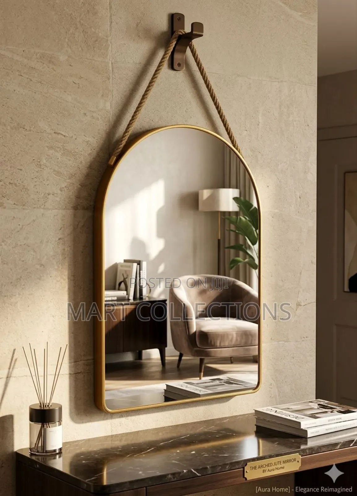 Semi-Oval Rope Mirror
7000