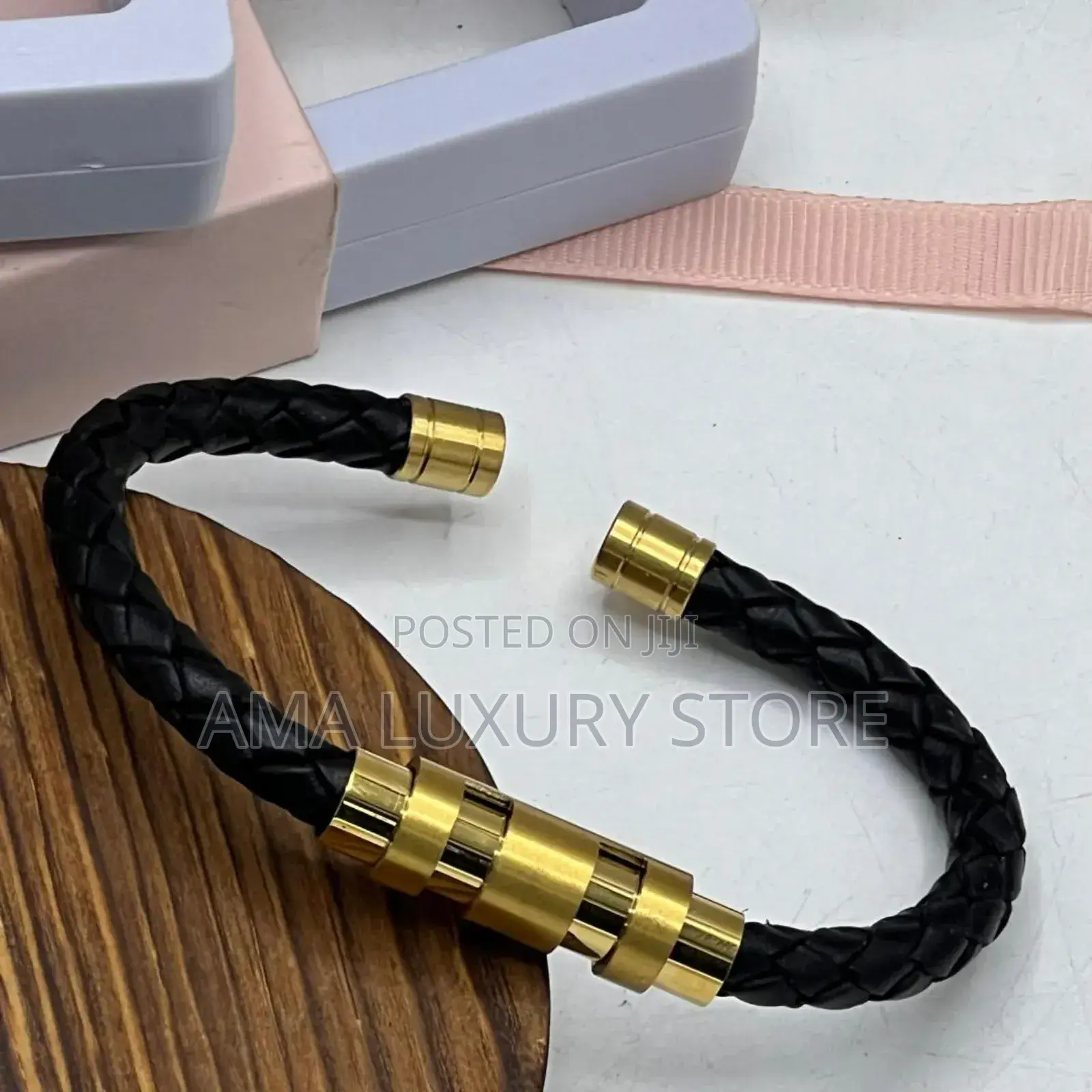 Mont Blanc Quality Leather Men's Wrist Bracelets