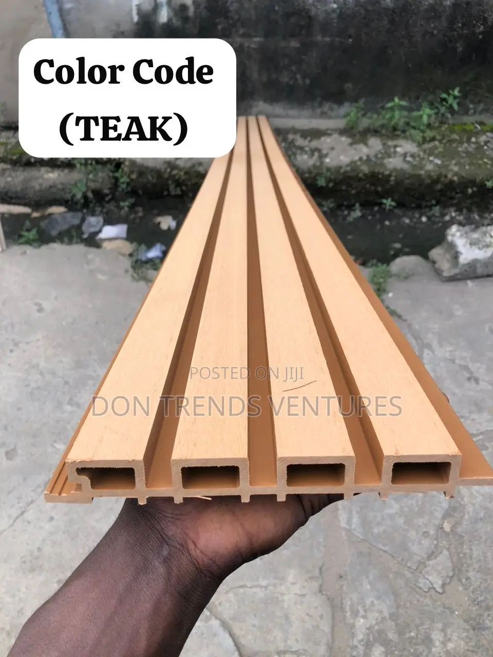 Teak Exterior Fluted Panel