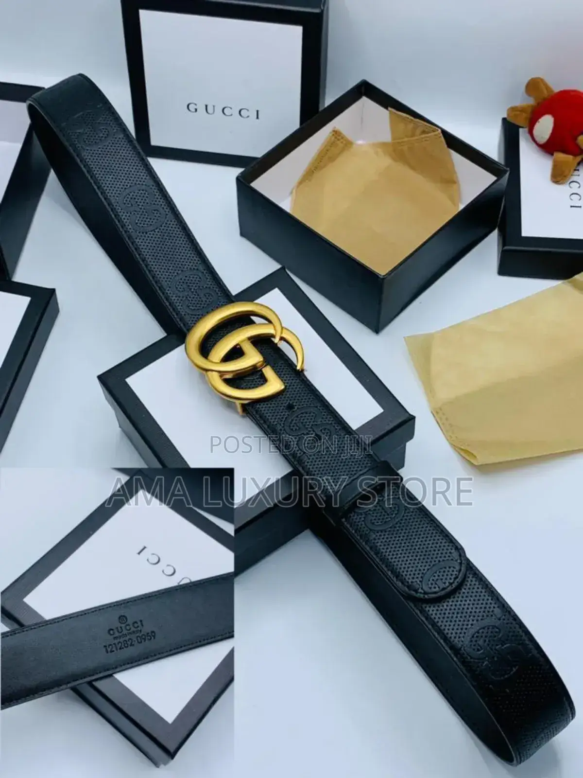 Gucci Genuine Leather Luxury Men's Designer Belts