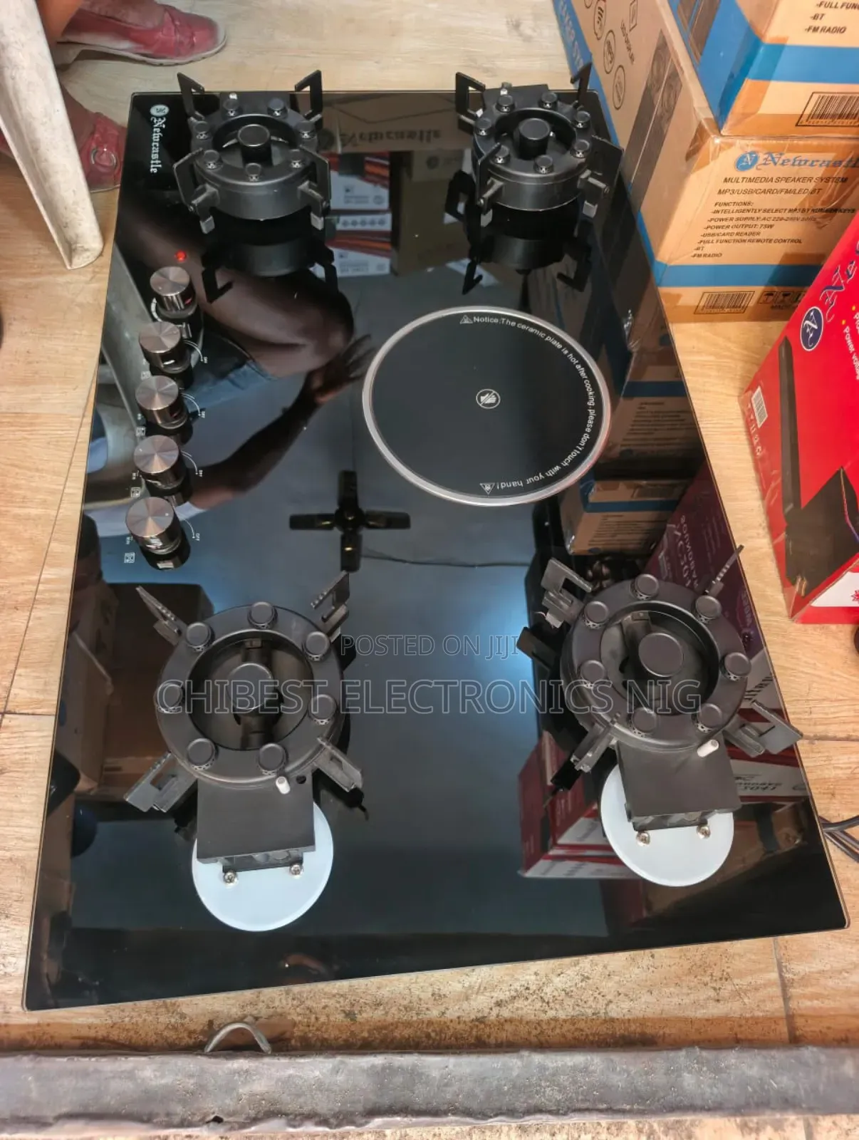 Original Newcastle Latest Model Inbuilt Flips Up Gas Electric Cooker