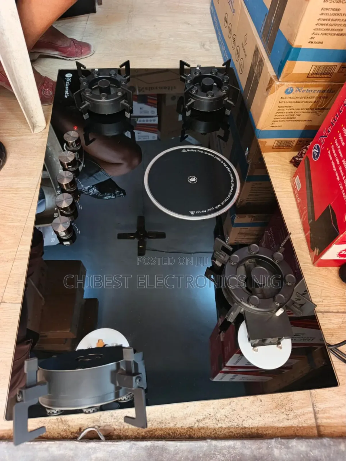 Original Newcastle Latest Model Inbuilt Flips Up Gas Electric Cooker