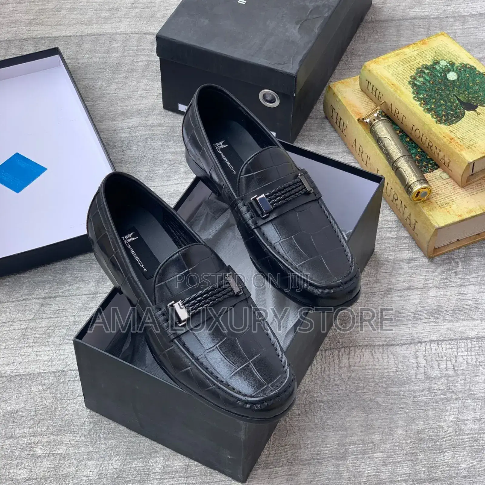 Moreschi Luxury Designer Men's Leather Loafers Shoes