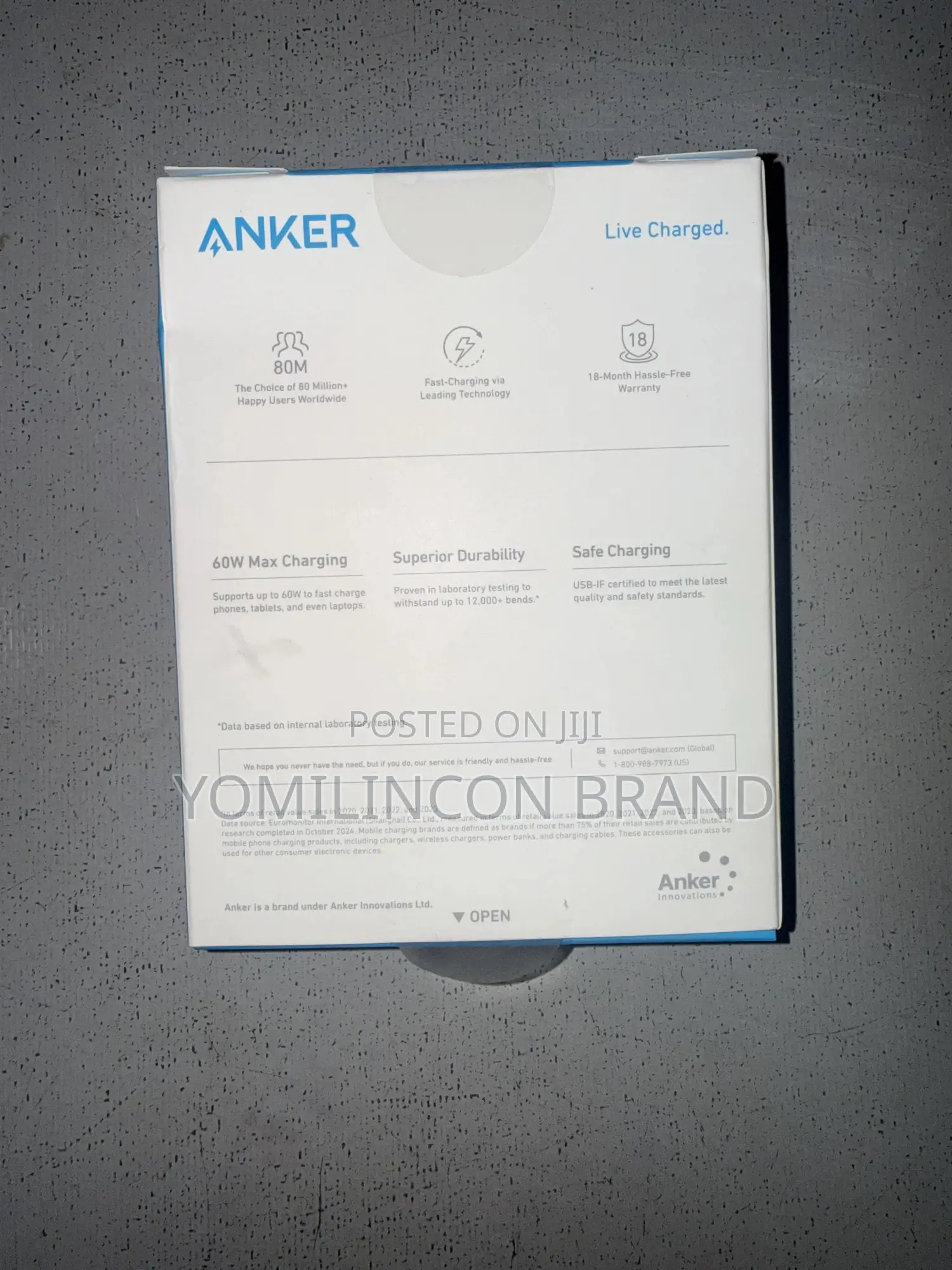 Anker 322 Usb-C to Usb-C Cable (3ft Braided)