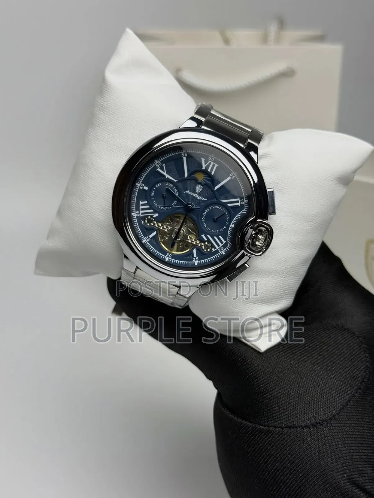 Poedagar Automatic Chronograph Mechanical Wristwatches