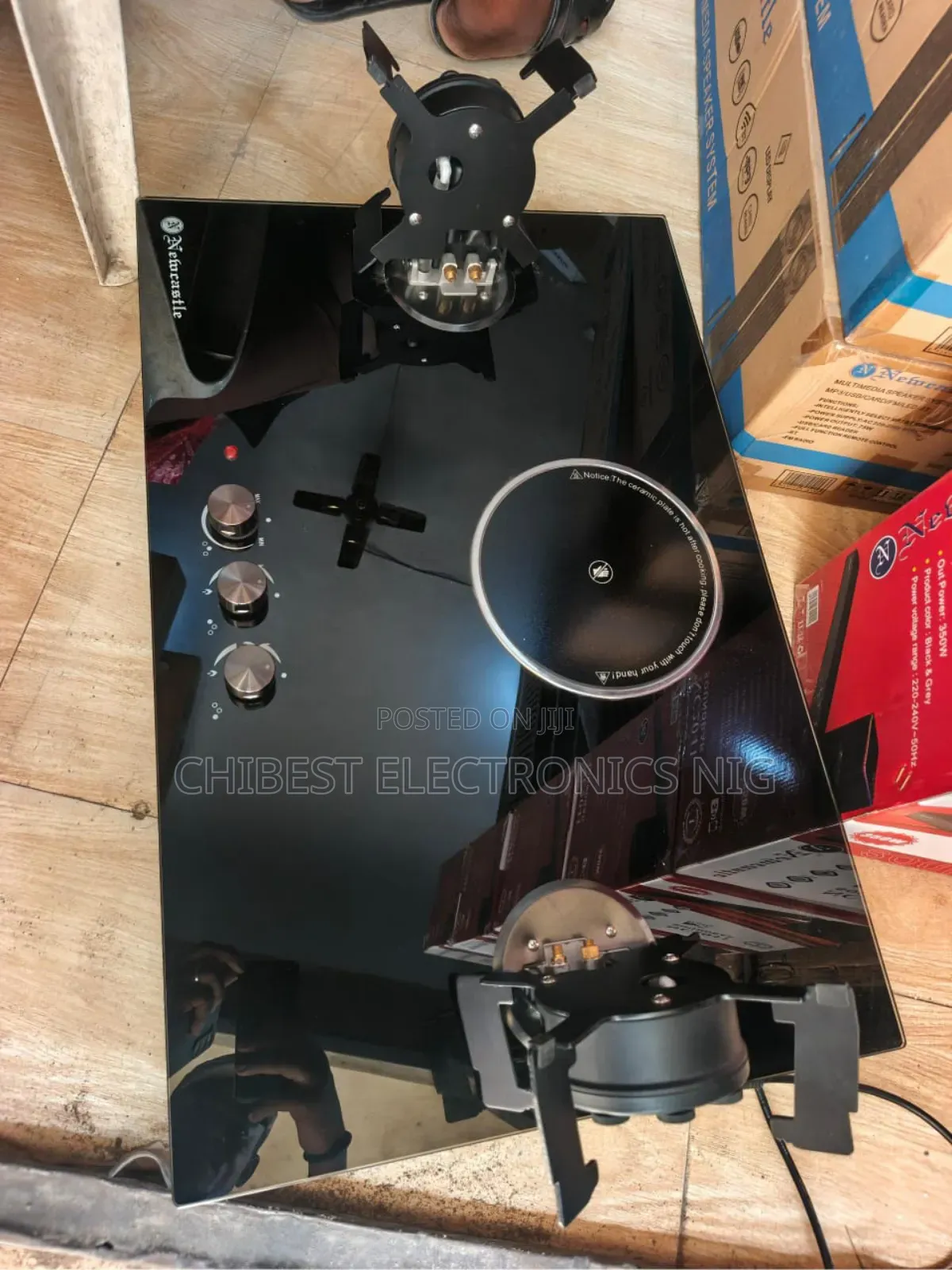 Original Quality Newcastle Built-in 2+1 Flips Up Gas Electric Cooker