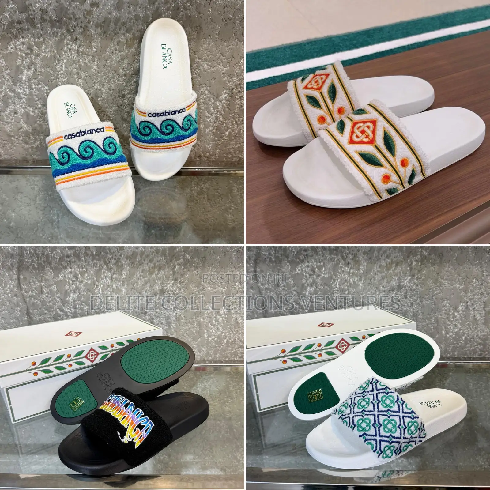 *Casablanca Laurel Slide* Sizes: *40 - 46*