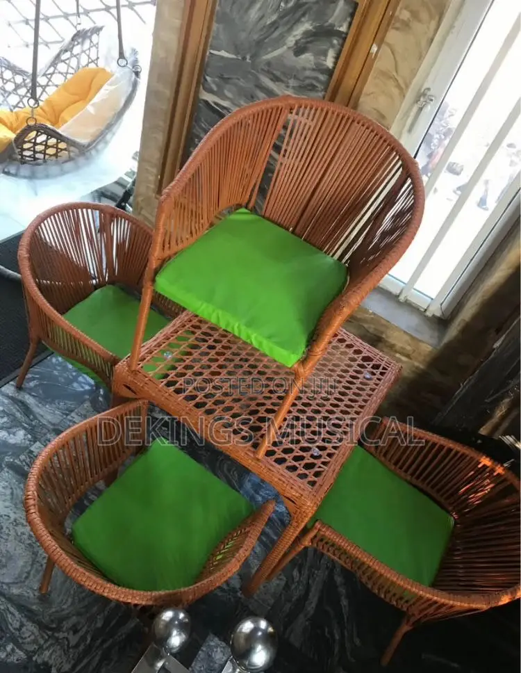 Outdoor Rattan by 4 Set Chair for House and Hotel