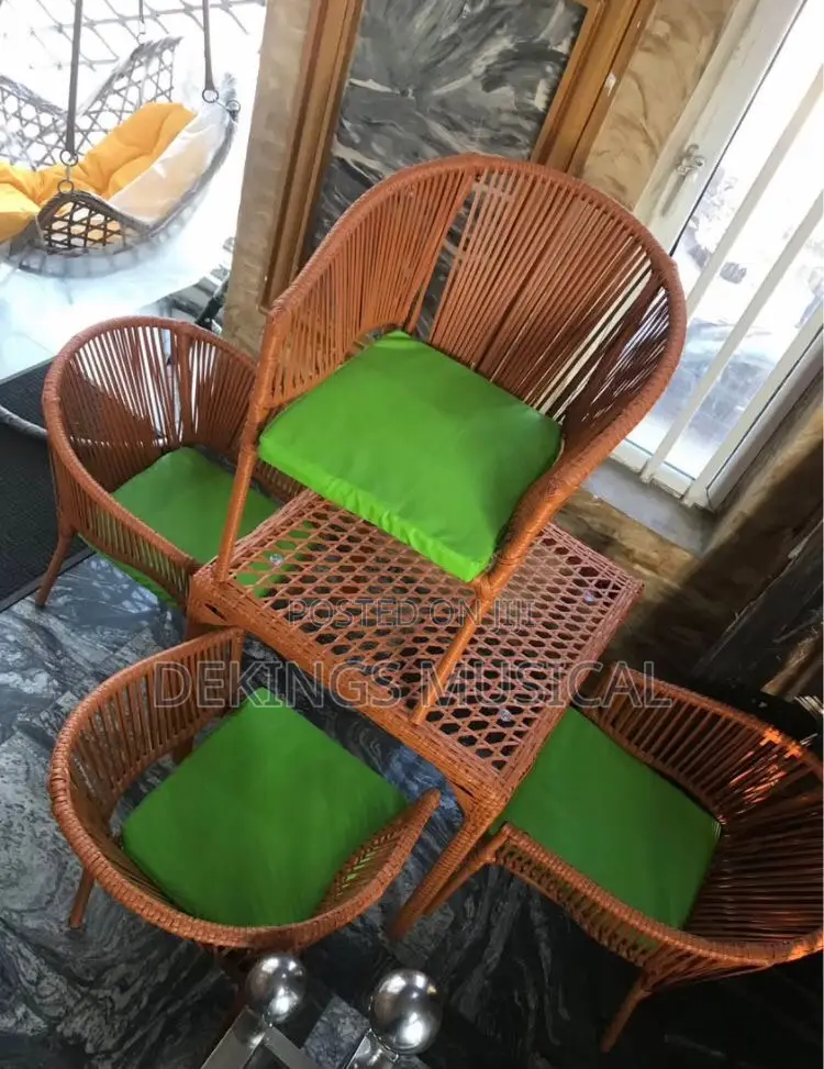 Outdoor Rattan by 4 Set Chair for House and Hotel