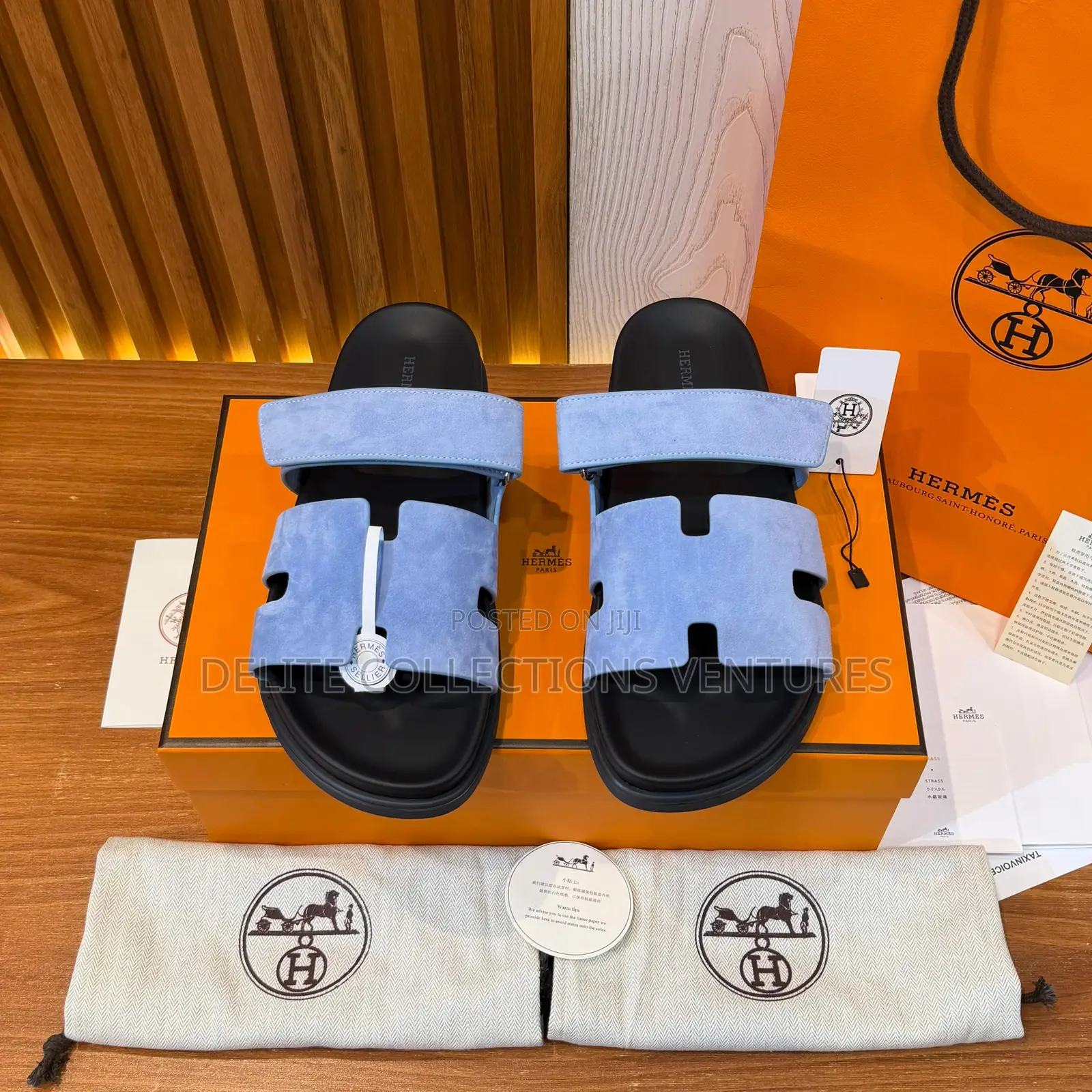 Original Bleu and Ss25 Hermeś Chypre Sandal