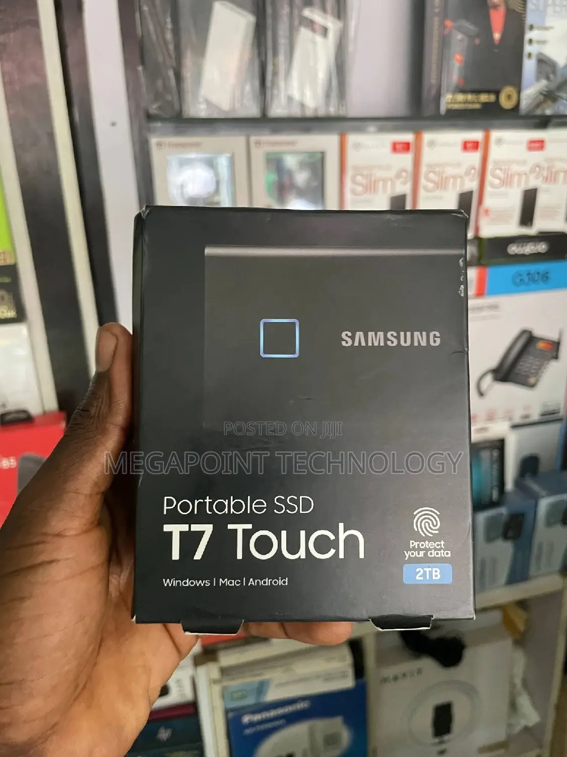 Samsung 2tb Portable SSD T7 Touch With Fingerprint Security