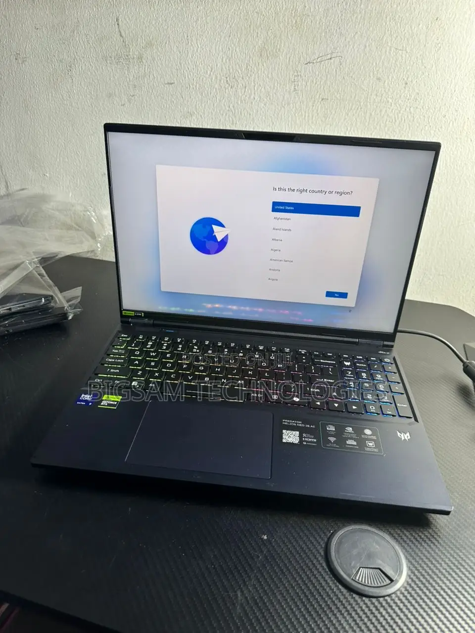 Laptop Acer Predator Helios Neo 16 32GB Intel Core Ultra 9 SSD 1T