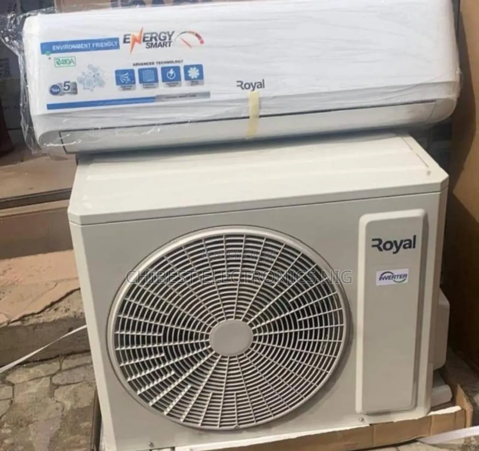 Original Royal 1 Hp Inverter Air Conditioner Split Unit (100%Copper)