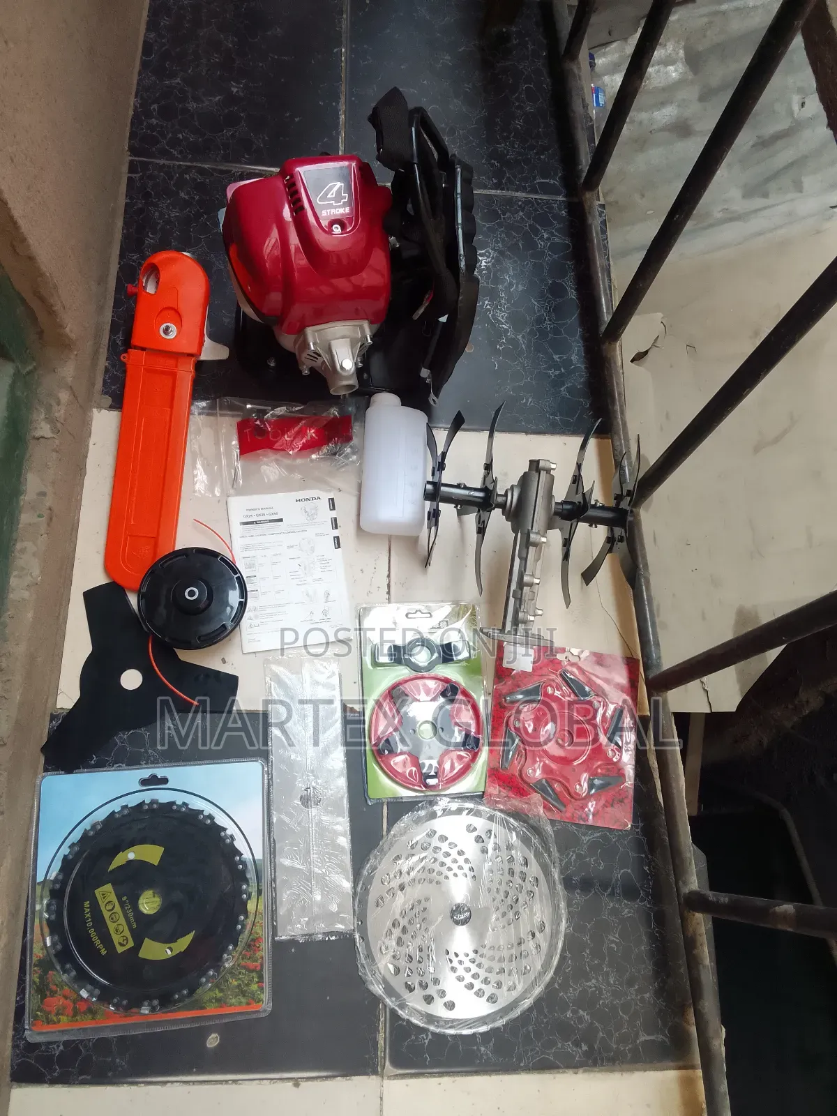 4 Stroke Back Pack Brush Cutter 9in1